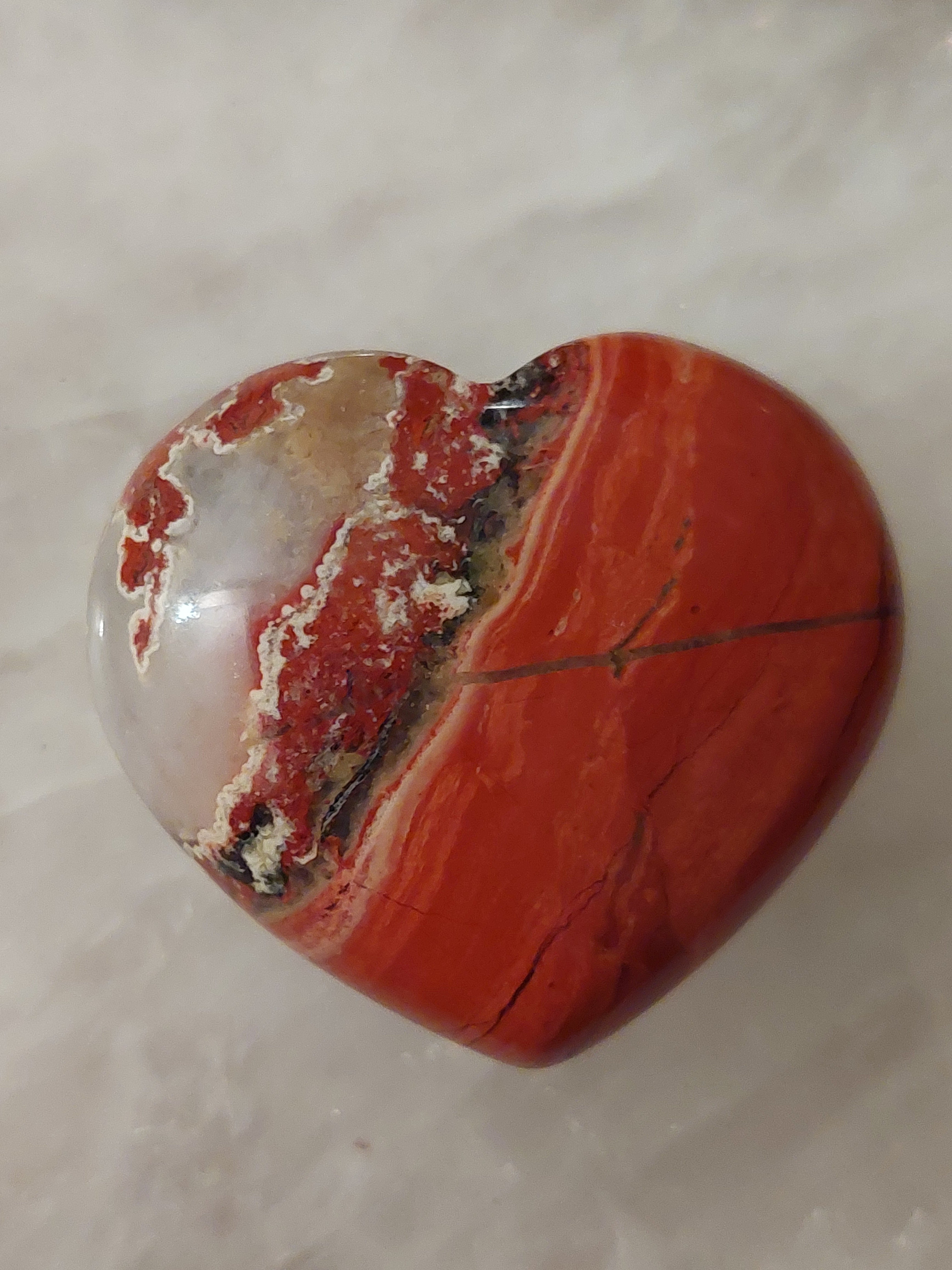 Red Jasper Heart - 4cm (width)