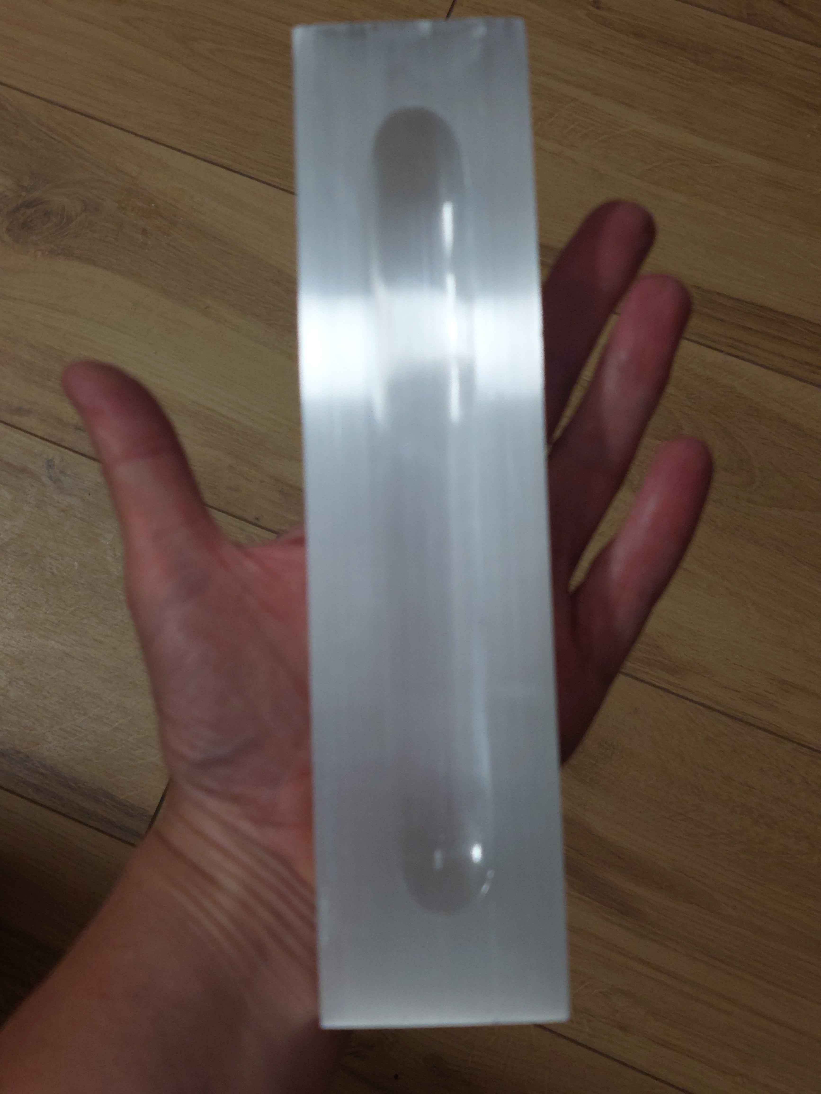 Selenite Charging Plate with Groove