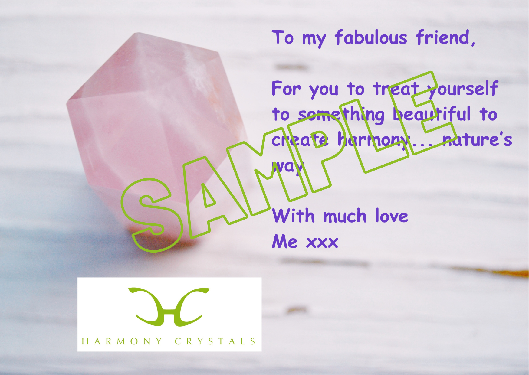 Harmony Crystals Gift Card