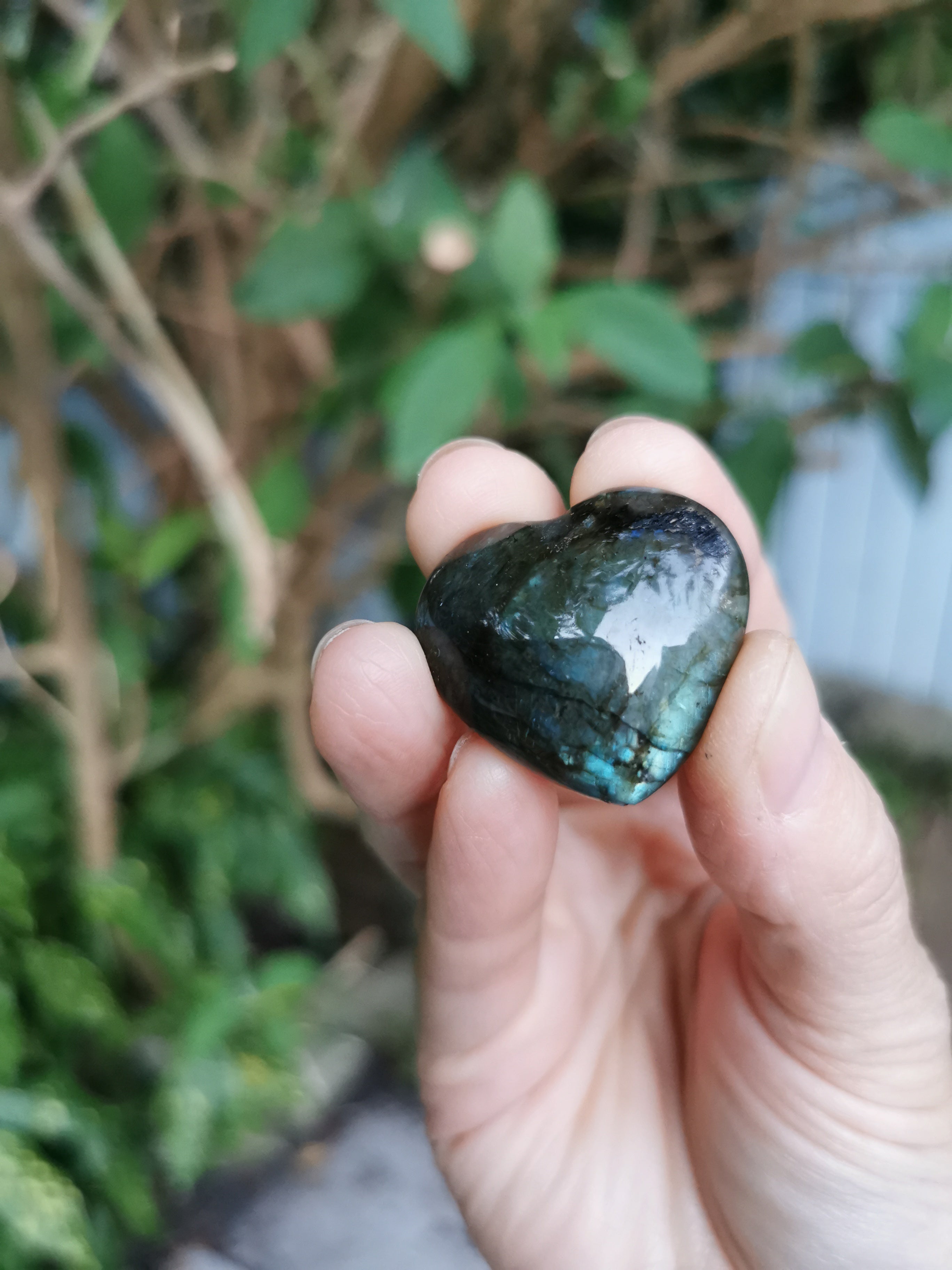 Labradorite Heart - 3.25cm (width)