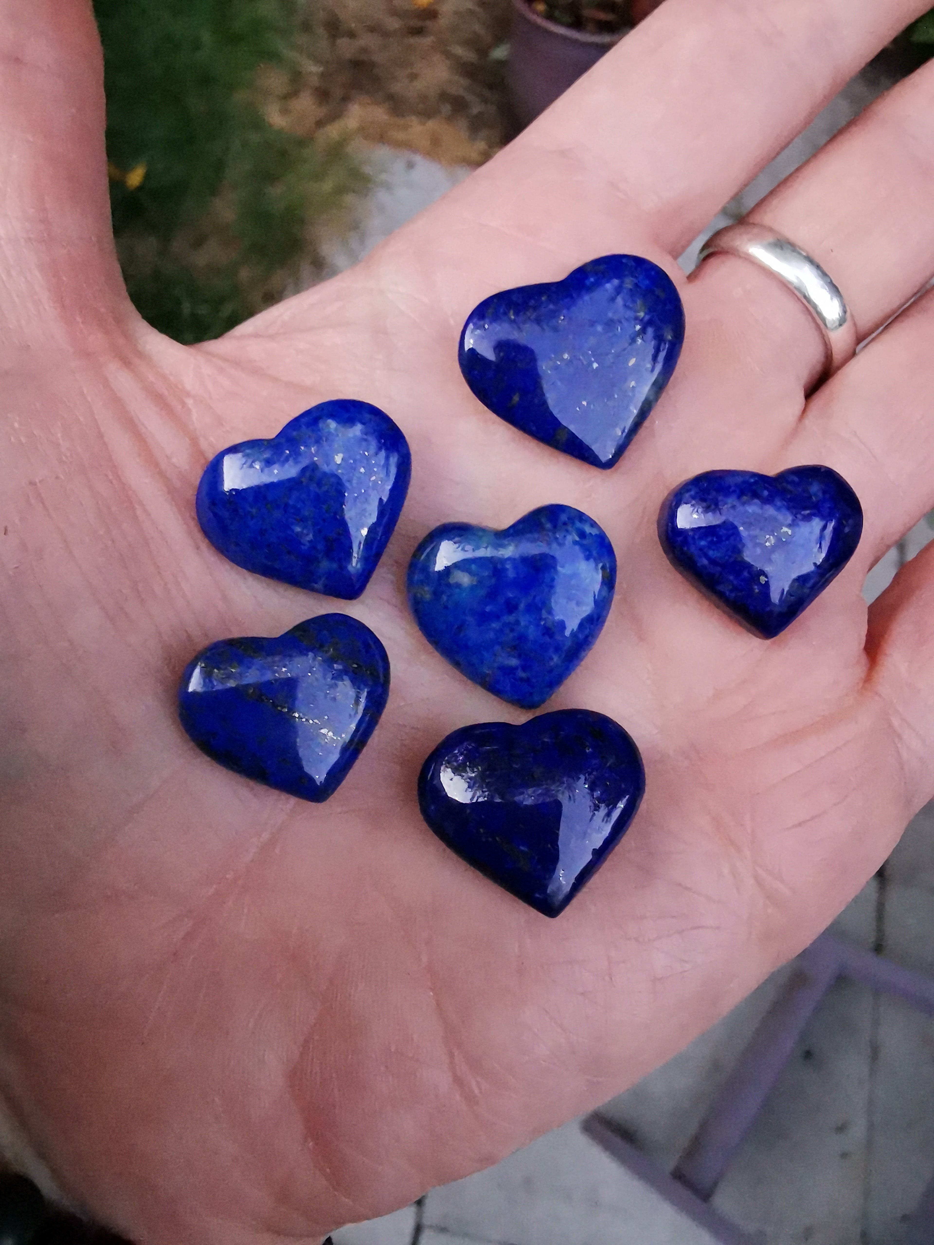 Lapis Lazuli Heart - 1.8cm (width)