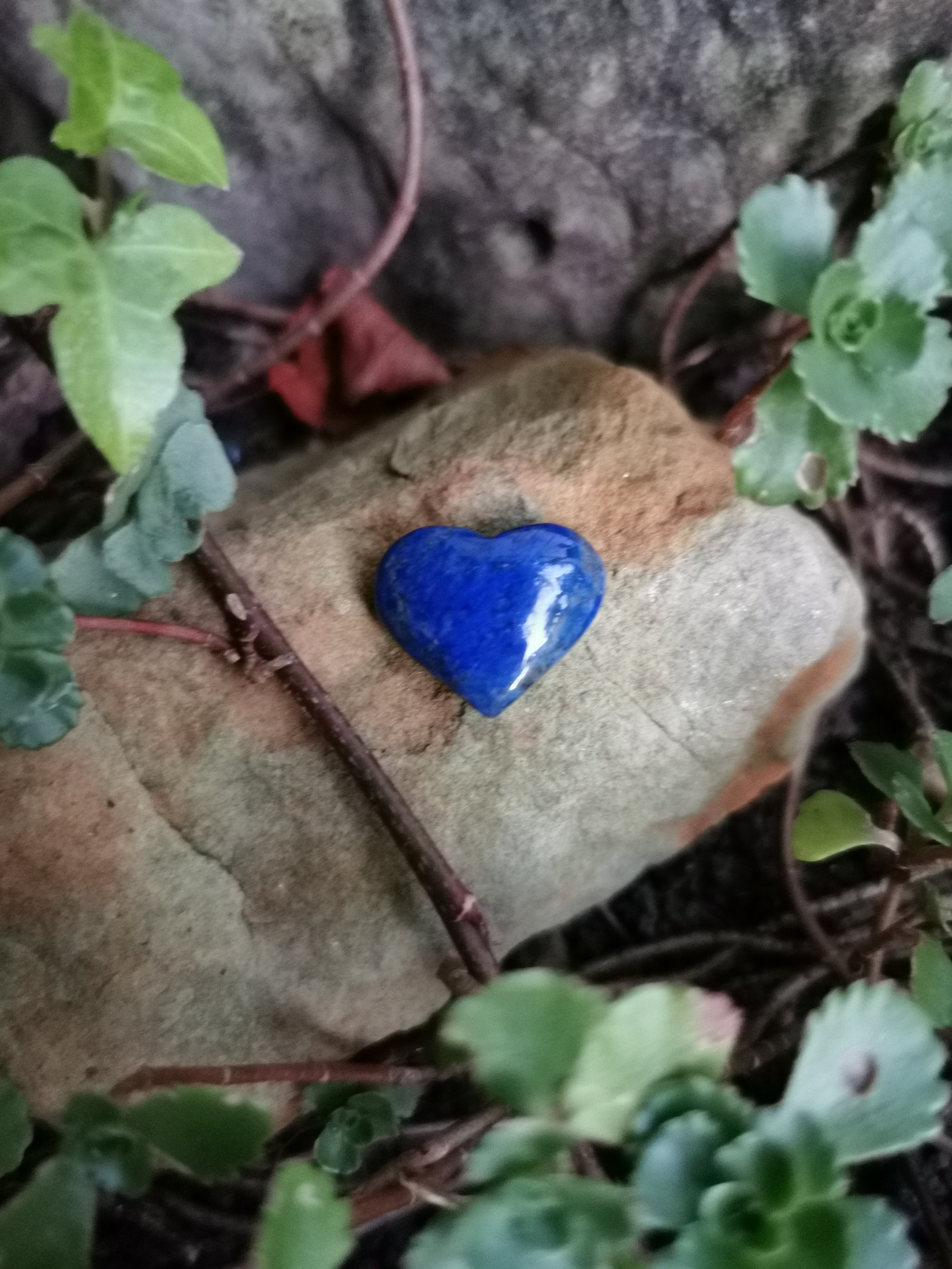 Lapis Lazuli Heart - 2cm (width)