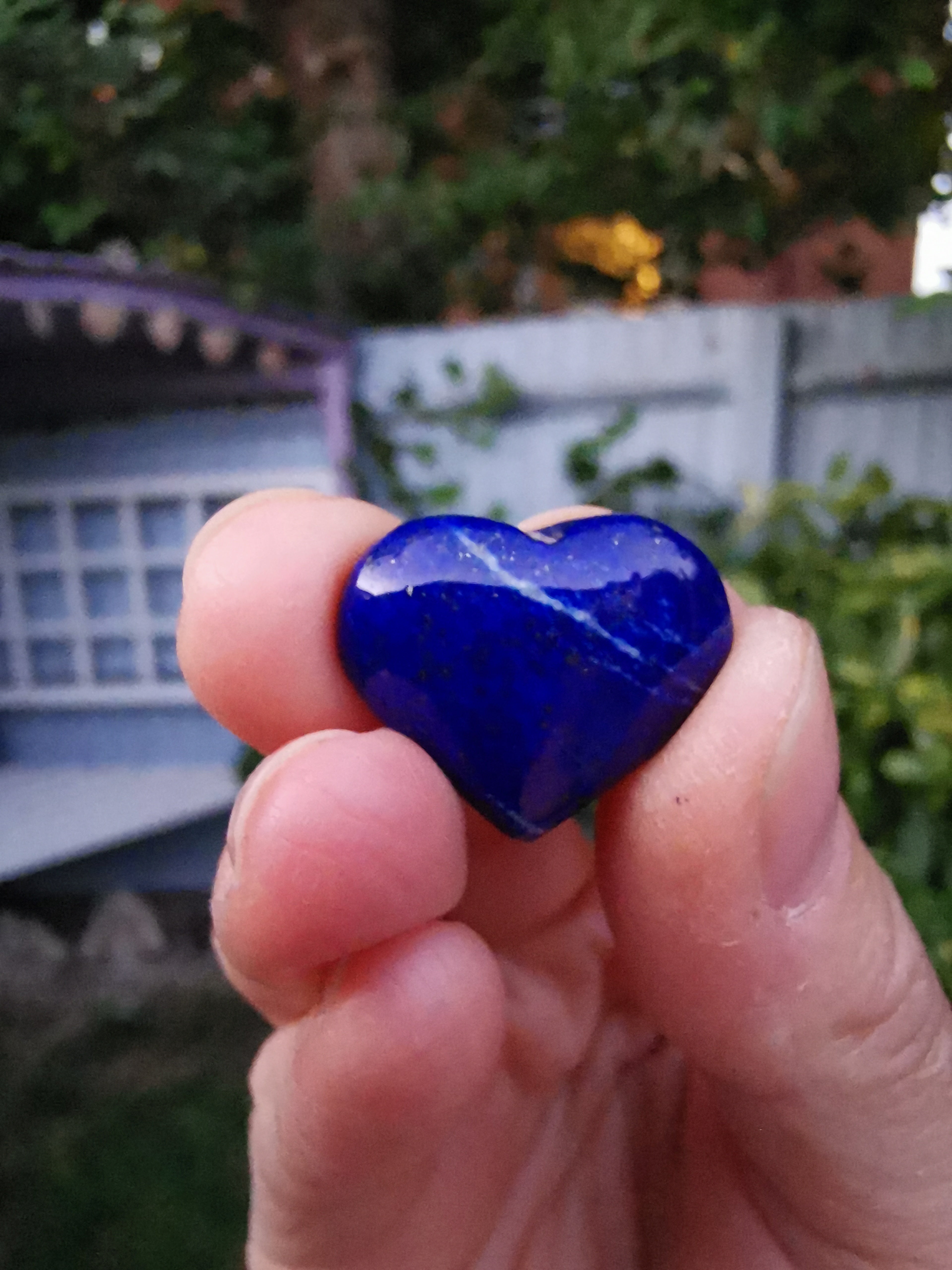 Lapis Lazuli Heart - 2.2cm (width)