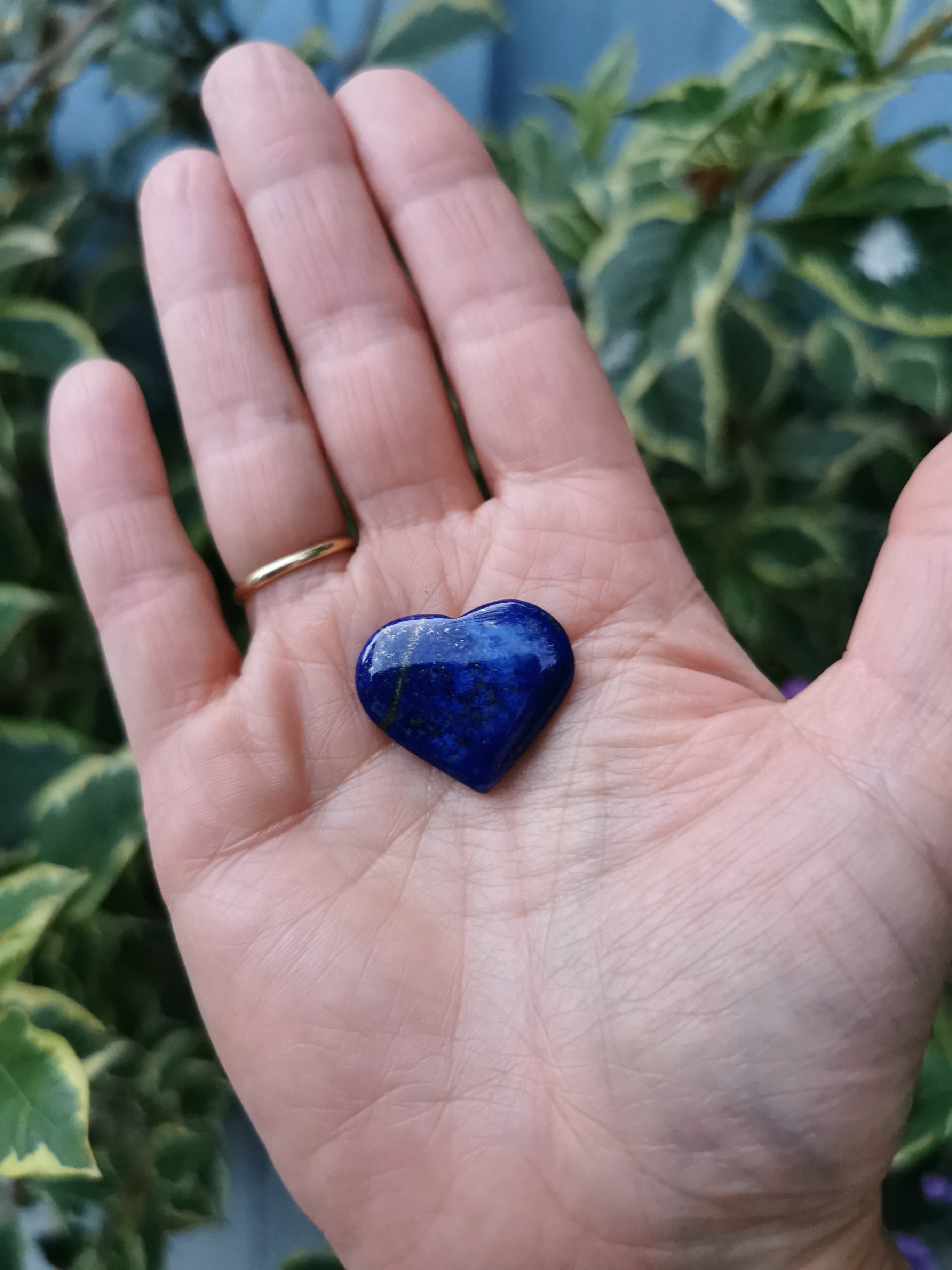 Lapis Lazuli Heart - 2.6cm (width)