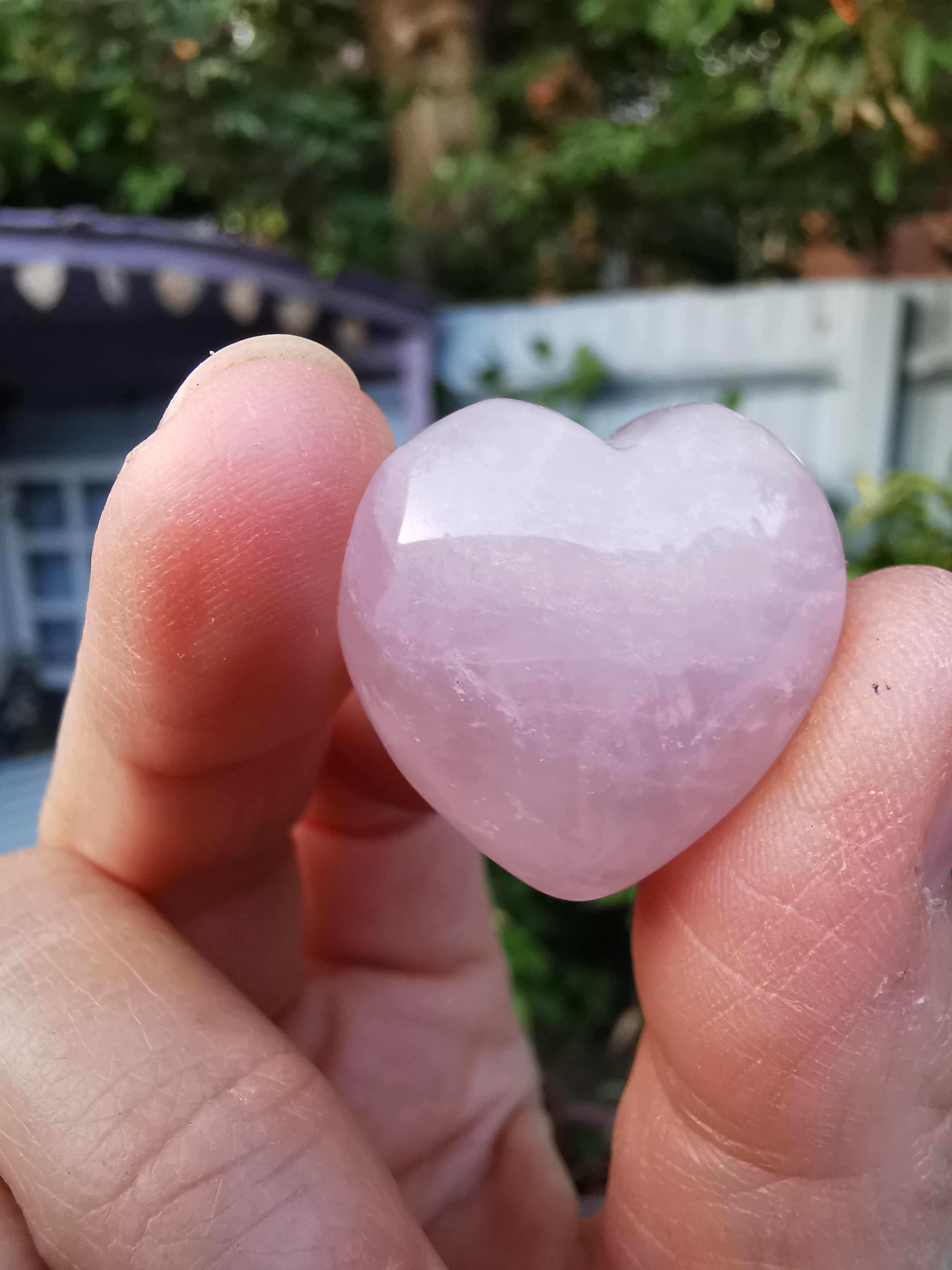 Rose Quartz Heart - 2.5cm (width)