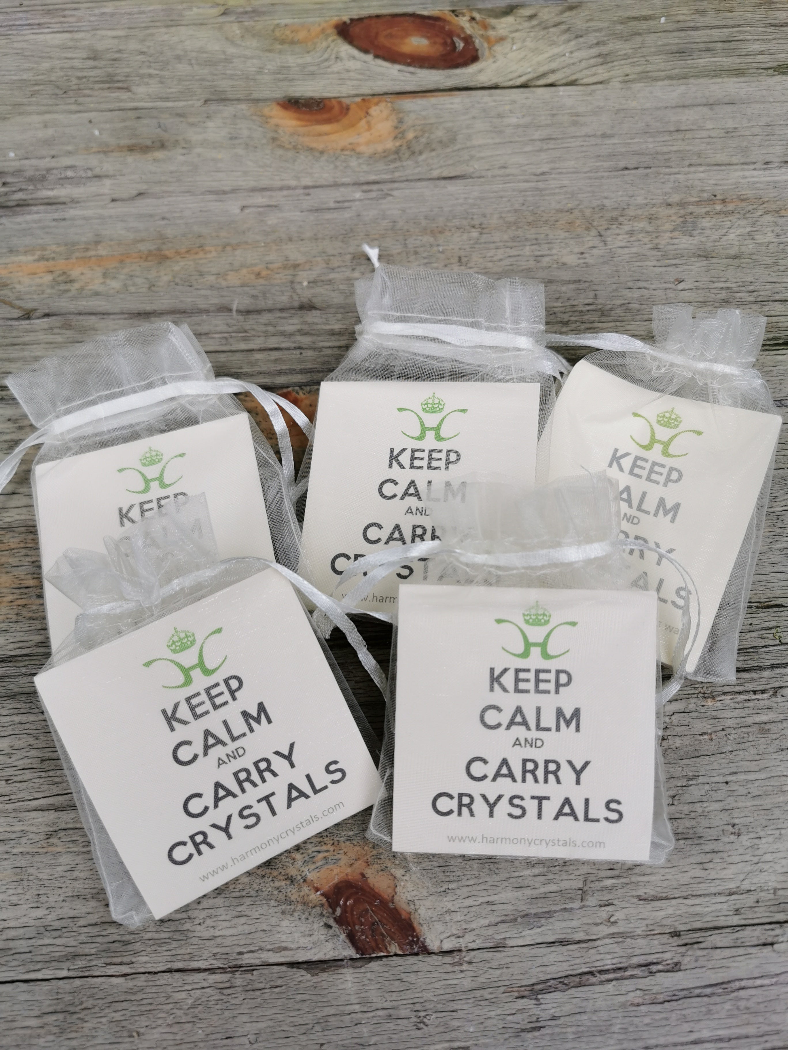 Keep Calm and Carry Crystals - Bag of 5 Calming Crystals