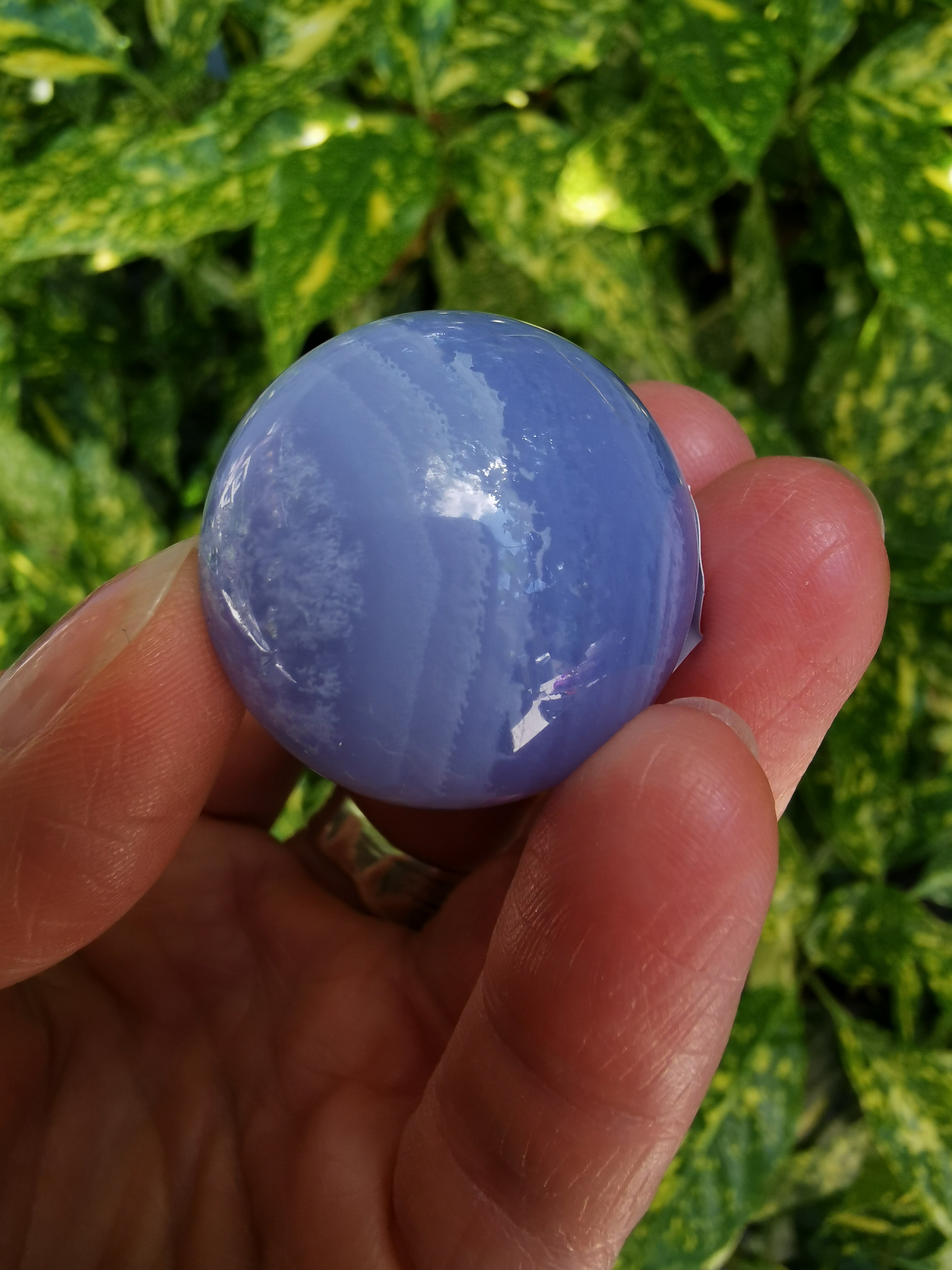 Blue Lace Agate Sphere - 2.9cm (diameter)