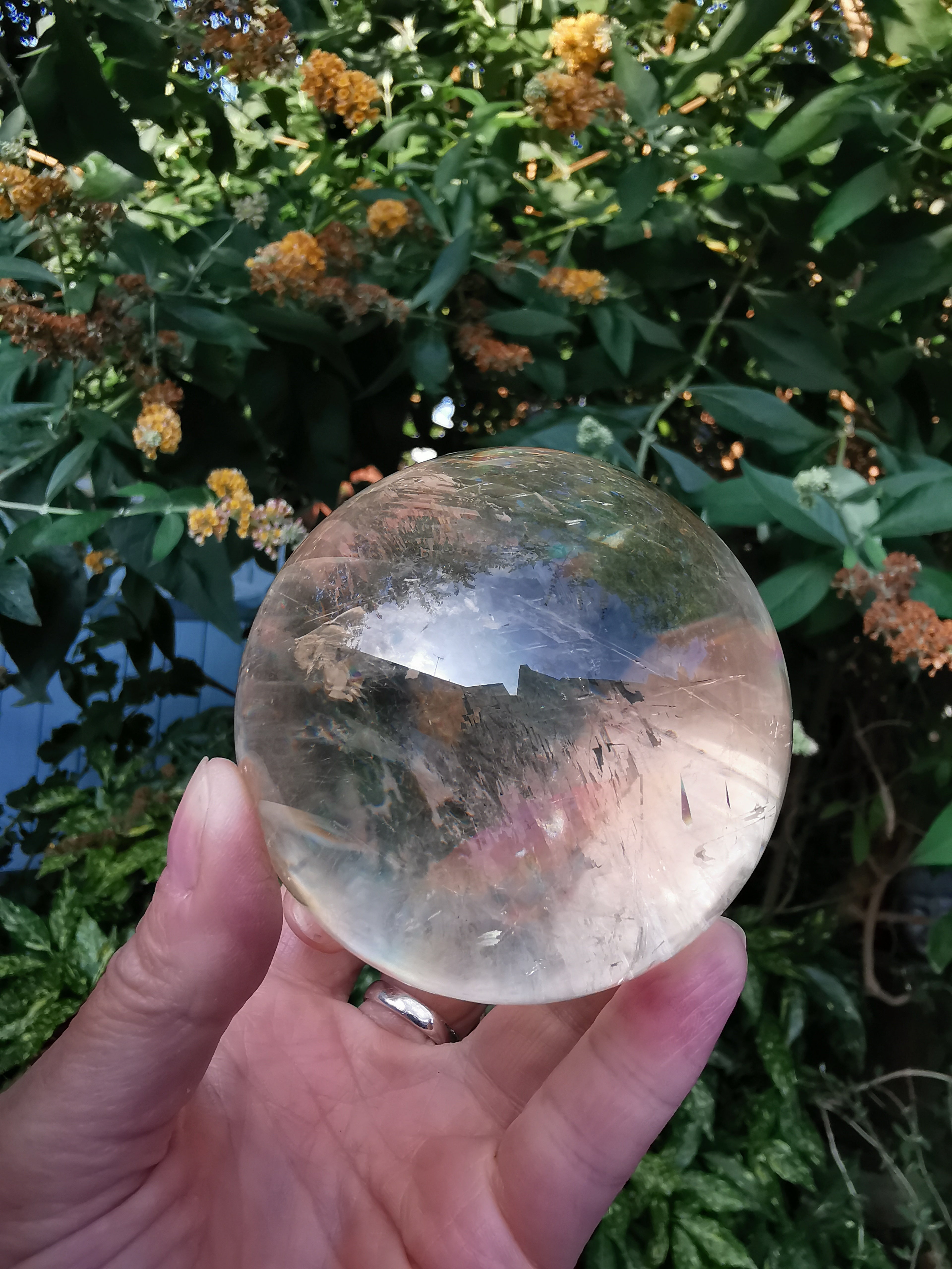 Honey Calcite Sphere - 7cm (diameter)