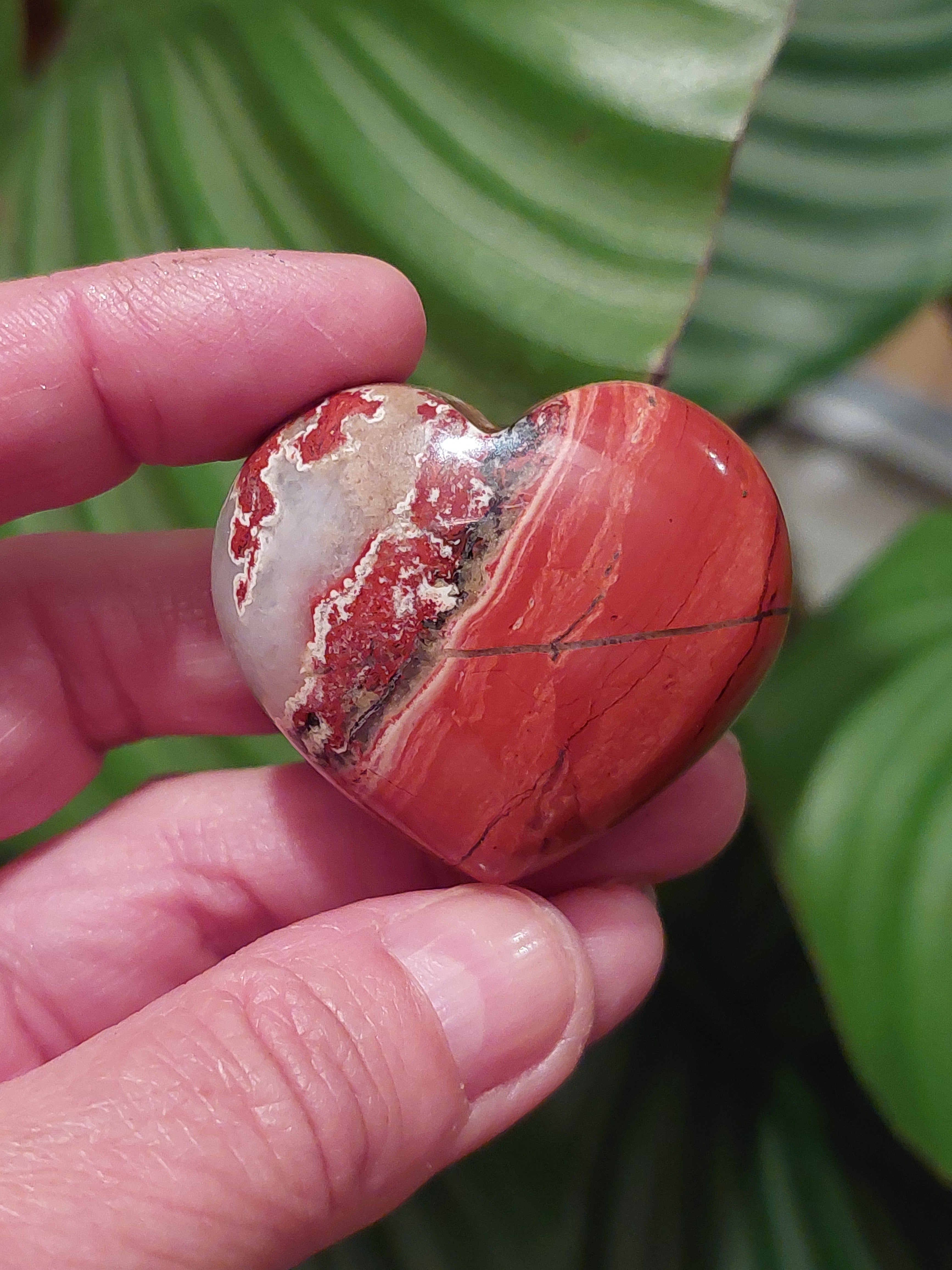 Red Jasper Heart - 4cm (width)