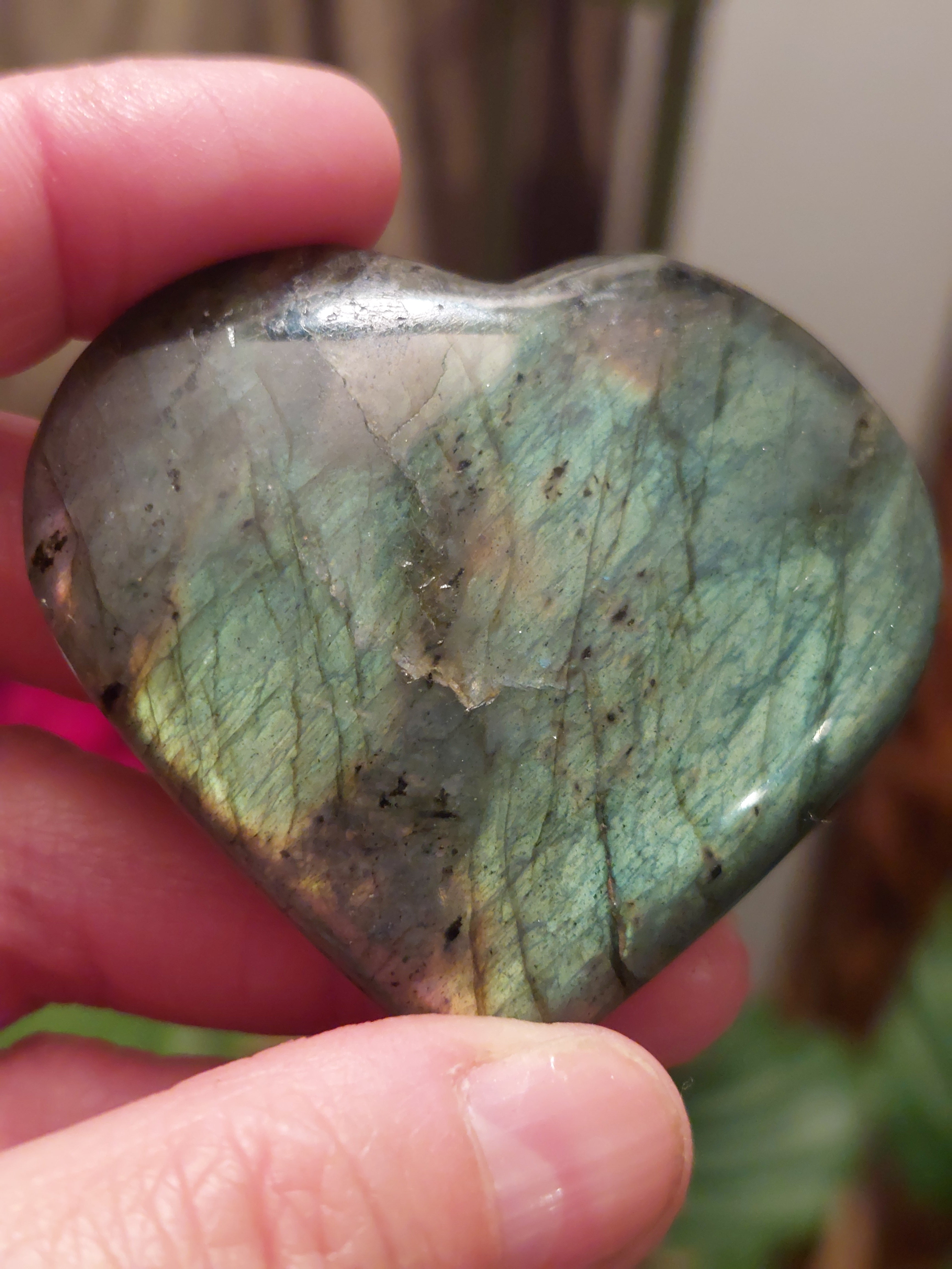 Labradorite Heart - 5.4cm (width)