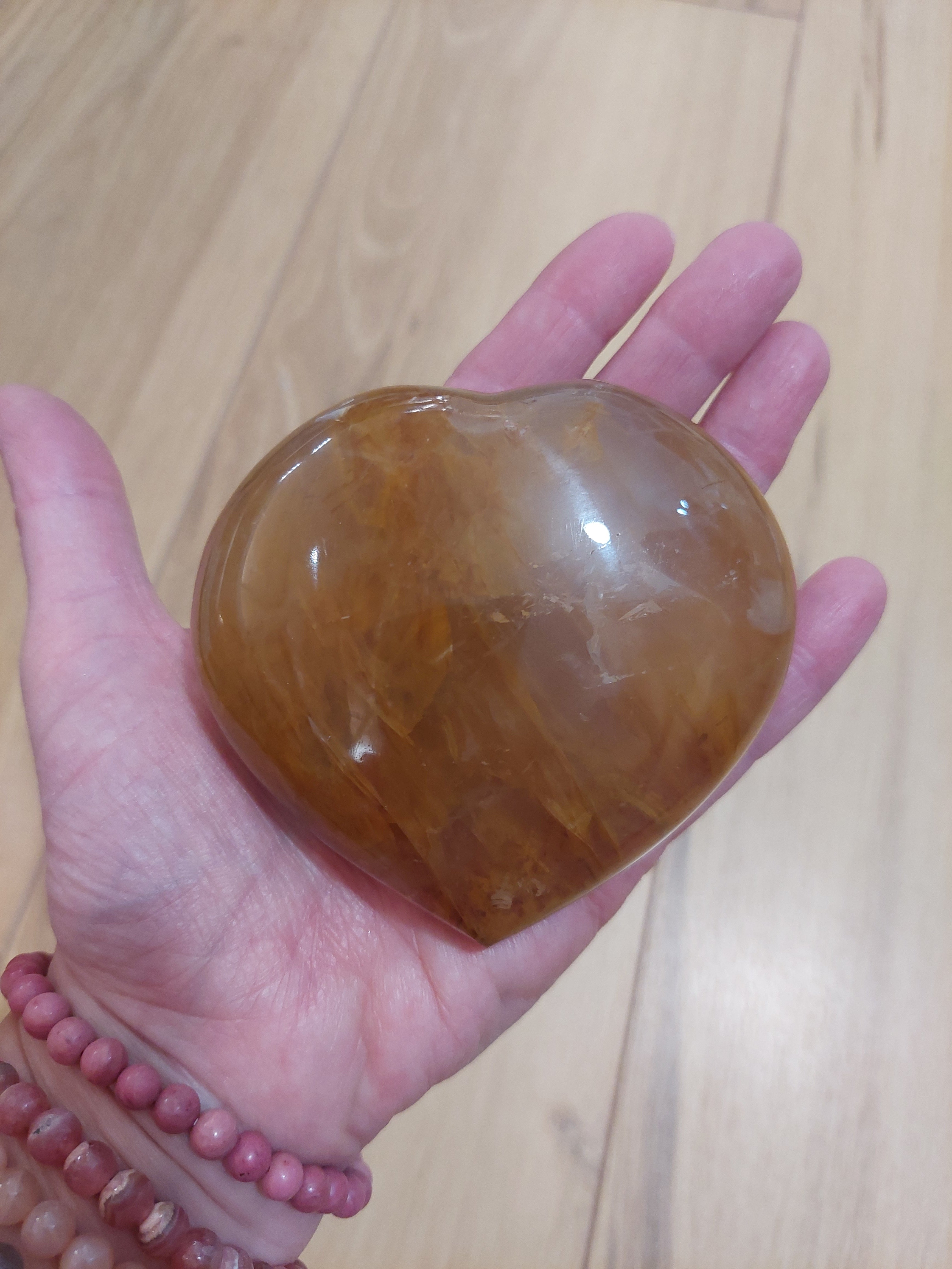 Golden Healer Heart - 9cm (width)