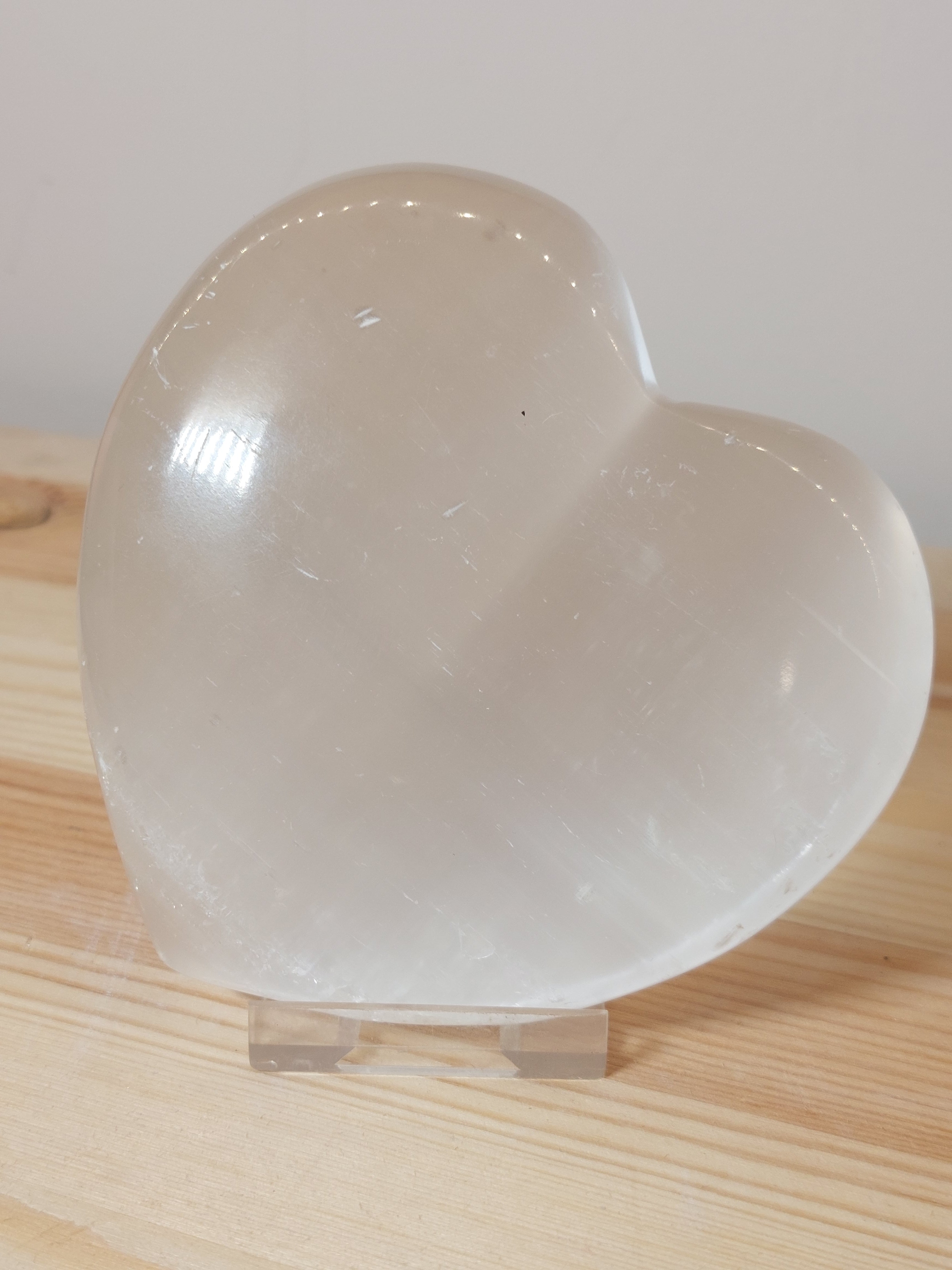 Selenite Heart - 10cm (width)