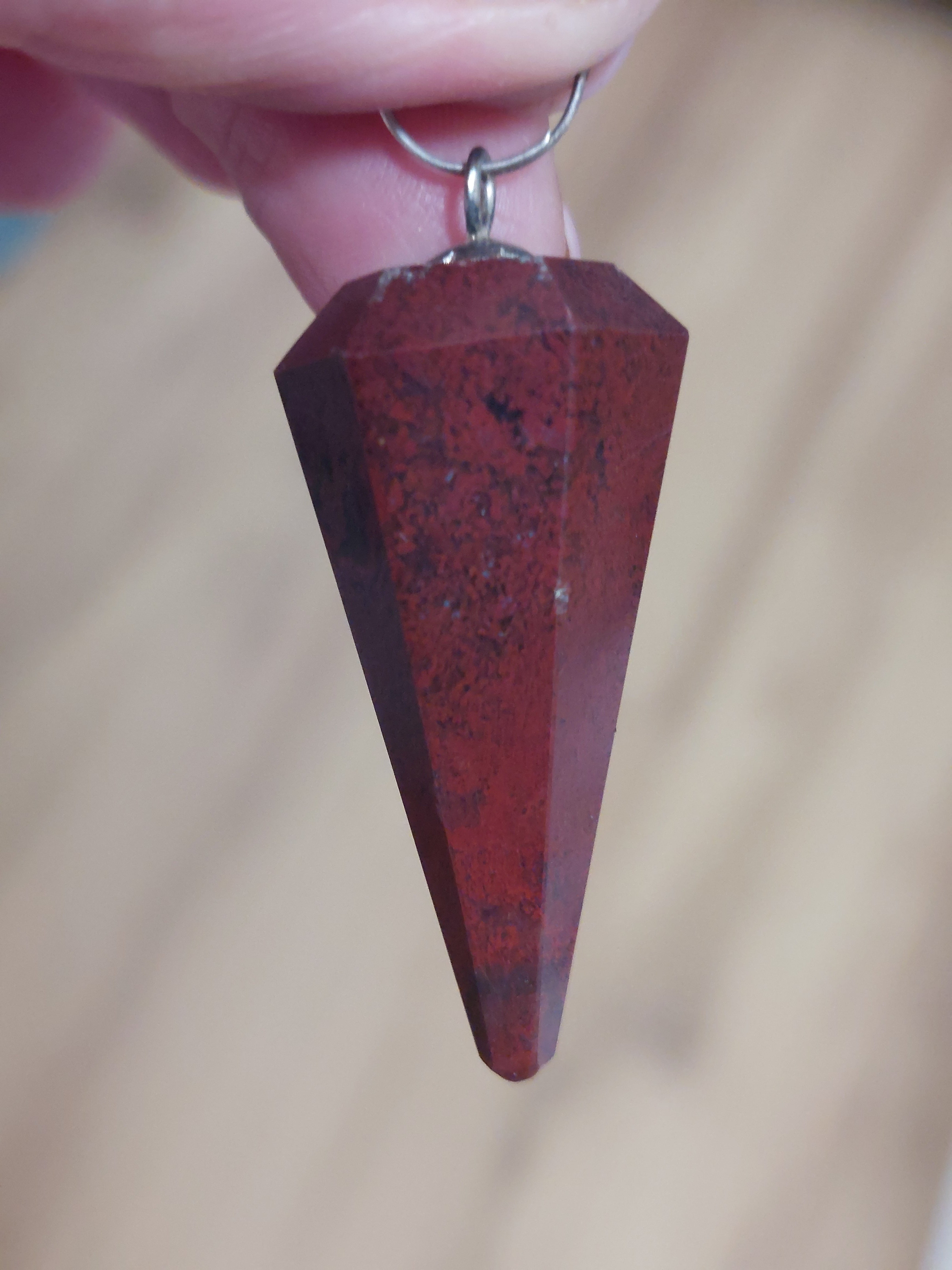 Red Jasper Point Pendulum