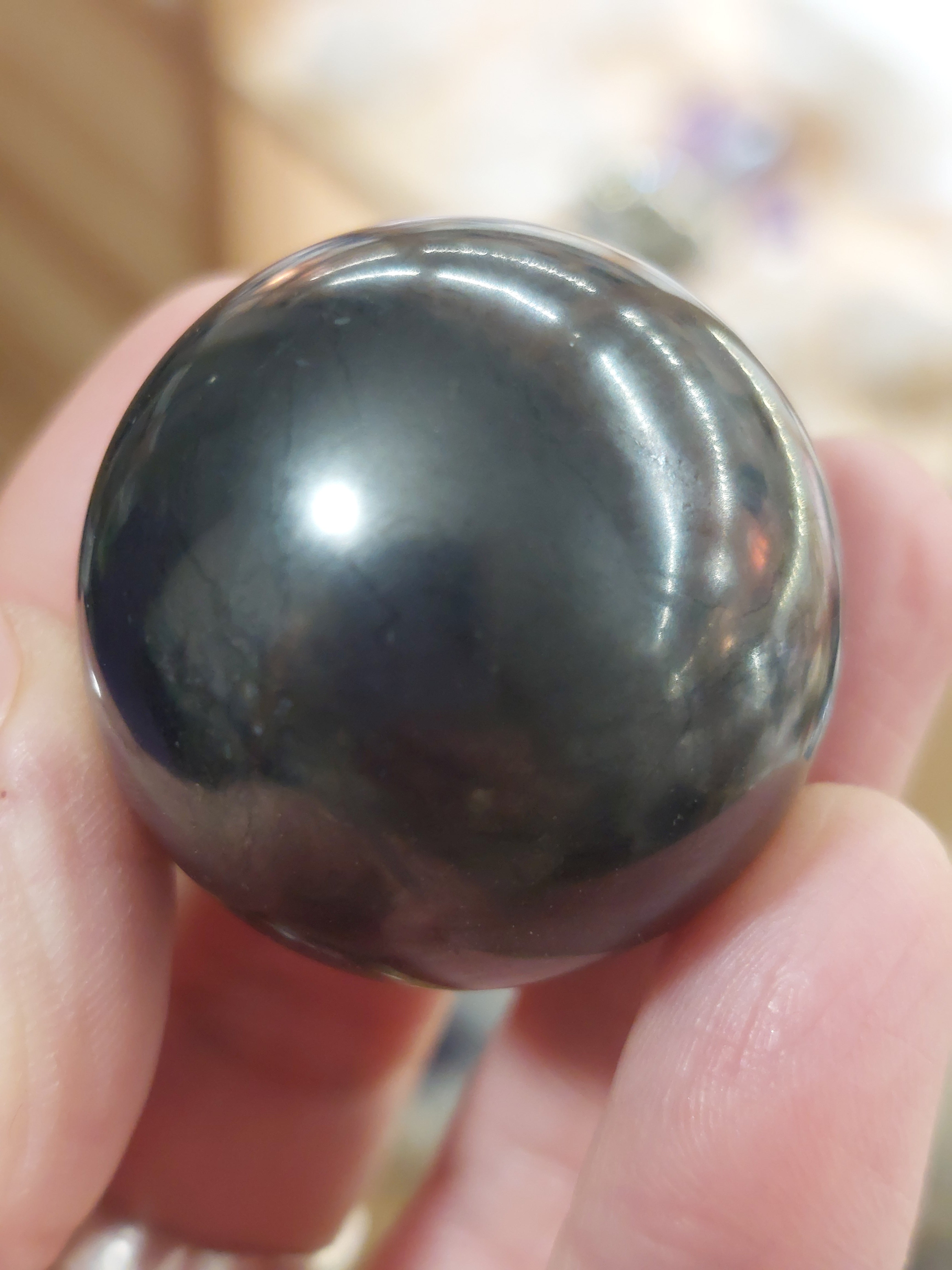 Shungite Sphere - 3.4cm (diameter)