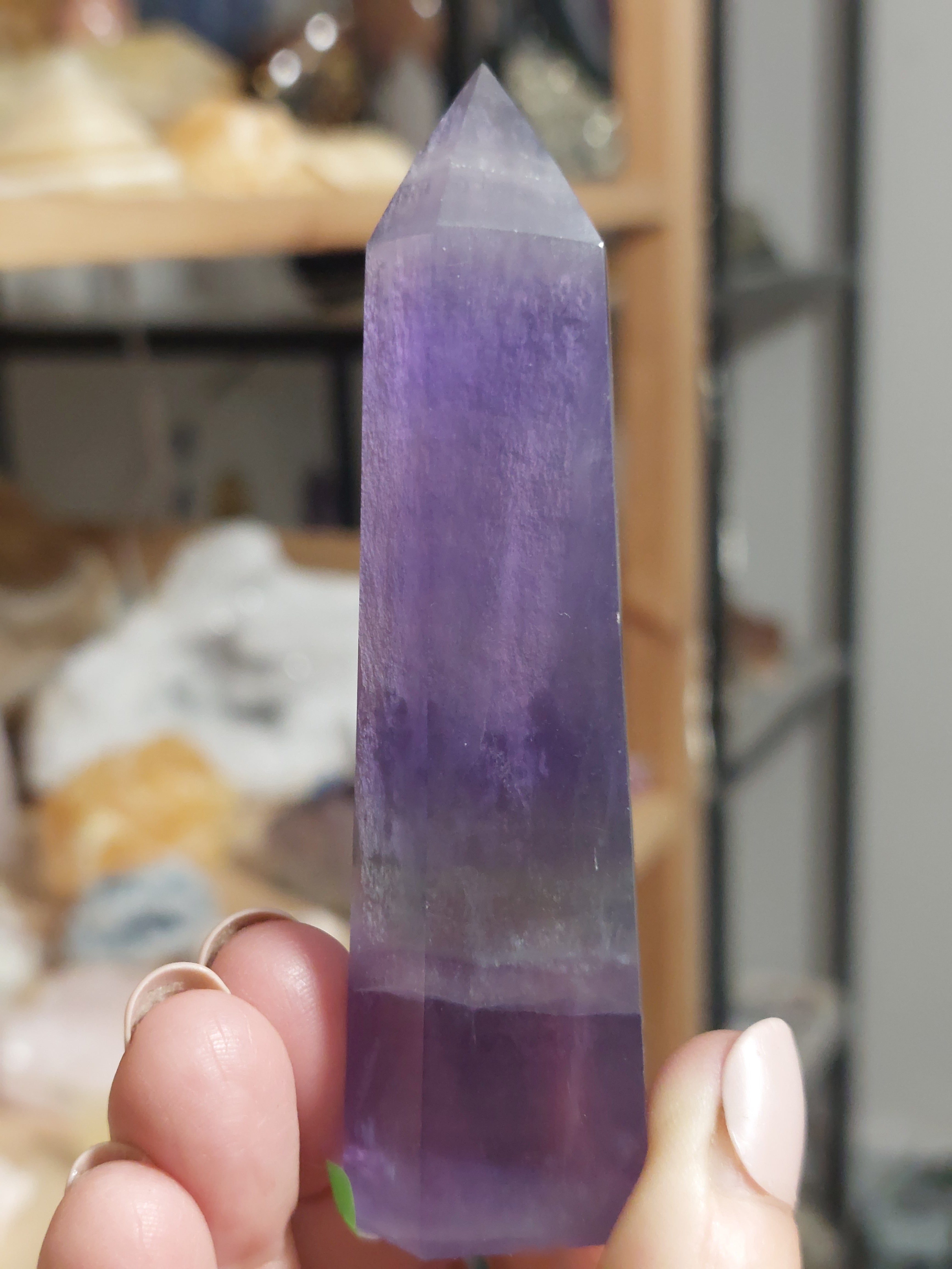 Fluorite Polished Point - DAMAGED