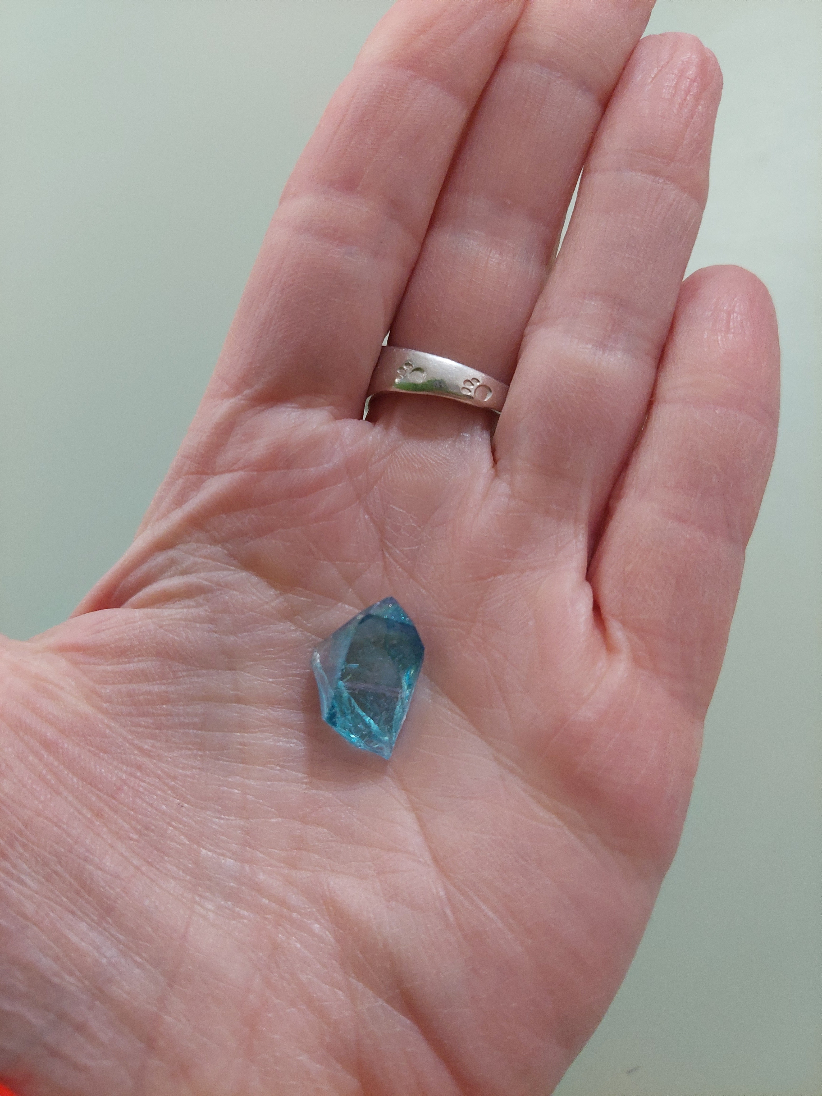 Aqua Aura Quartz Cluster