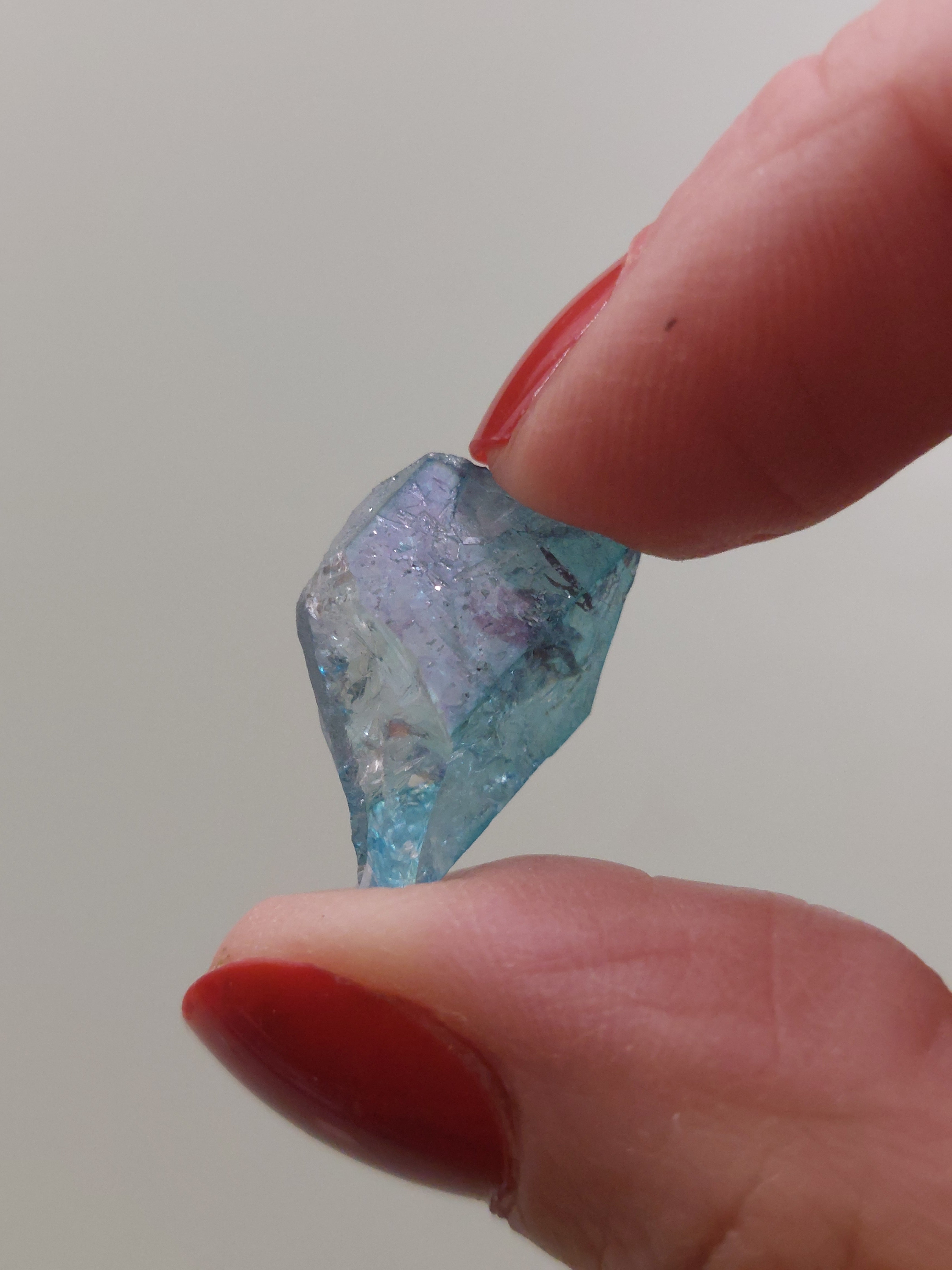 Aqua Aura Quartz Cluster
