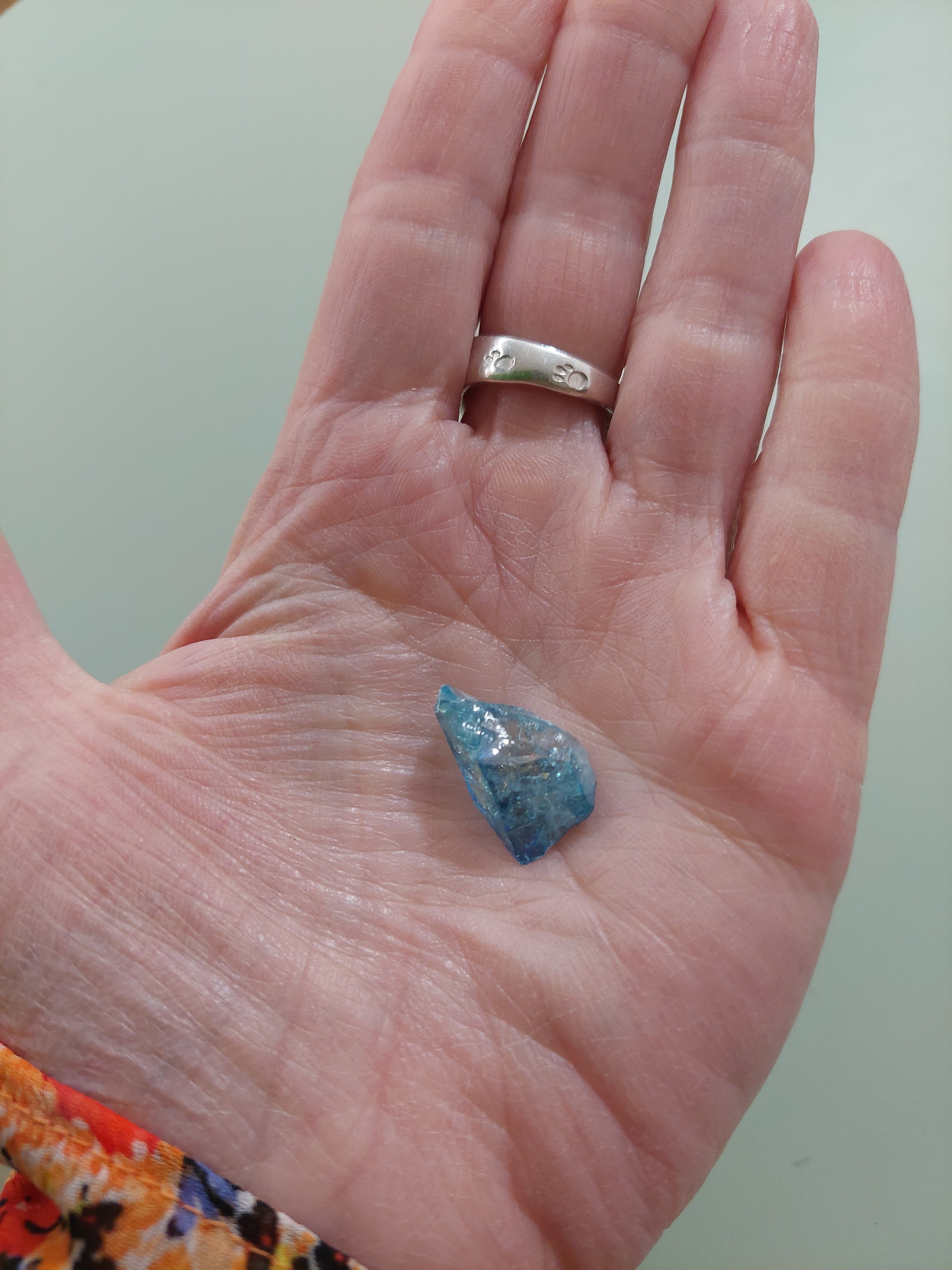 Aqua Aura Quartz Cluster