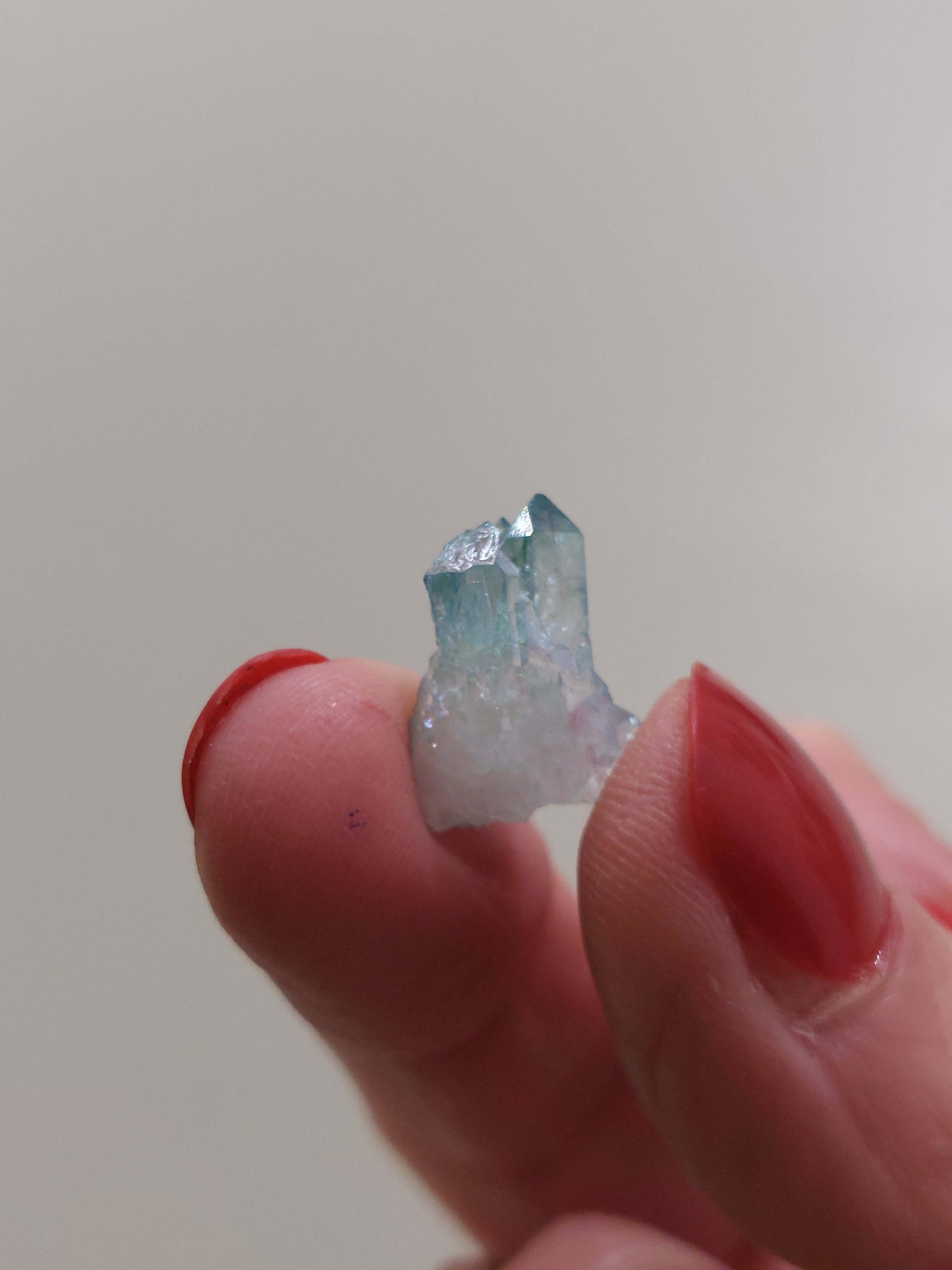 Aqua Aura Quartz Cluster