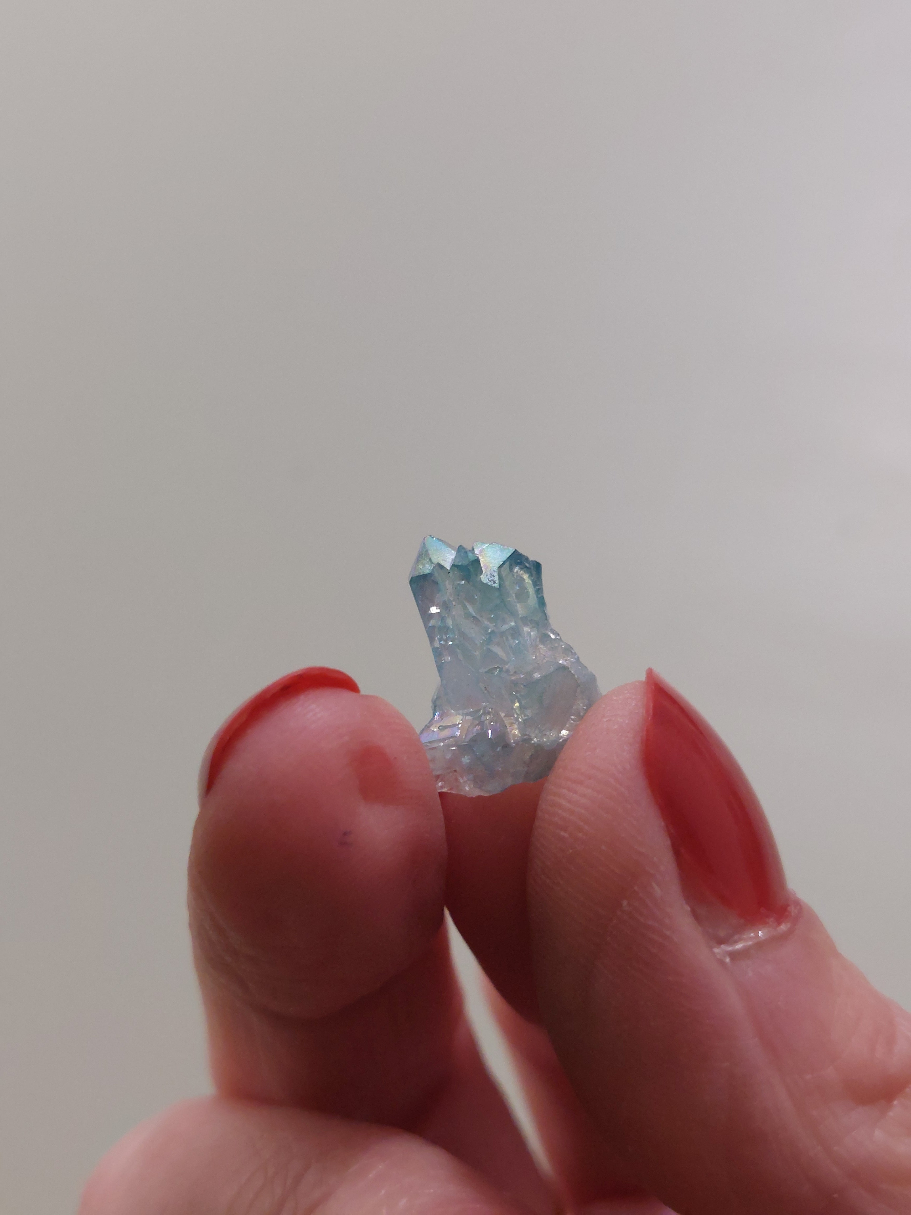 Aqua Aura Quartz Cluster