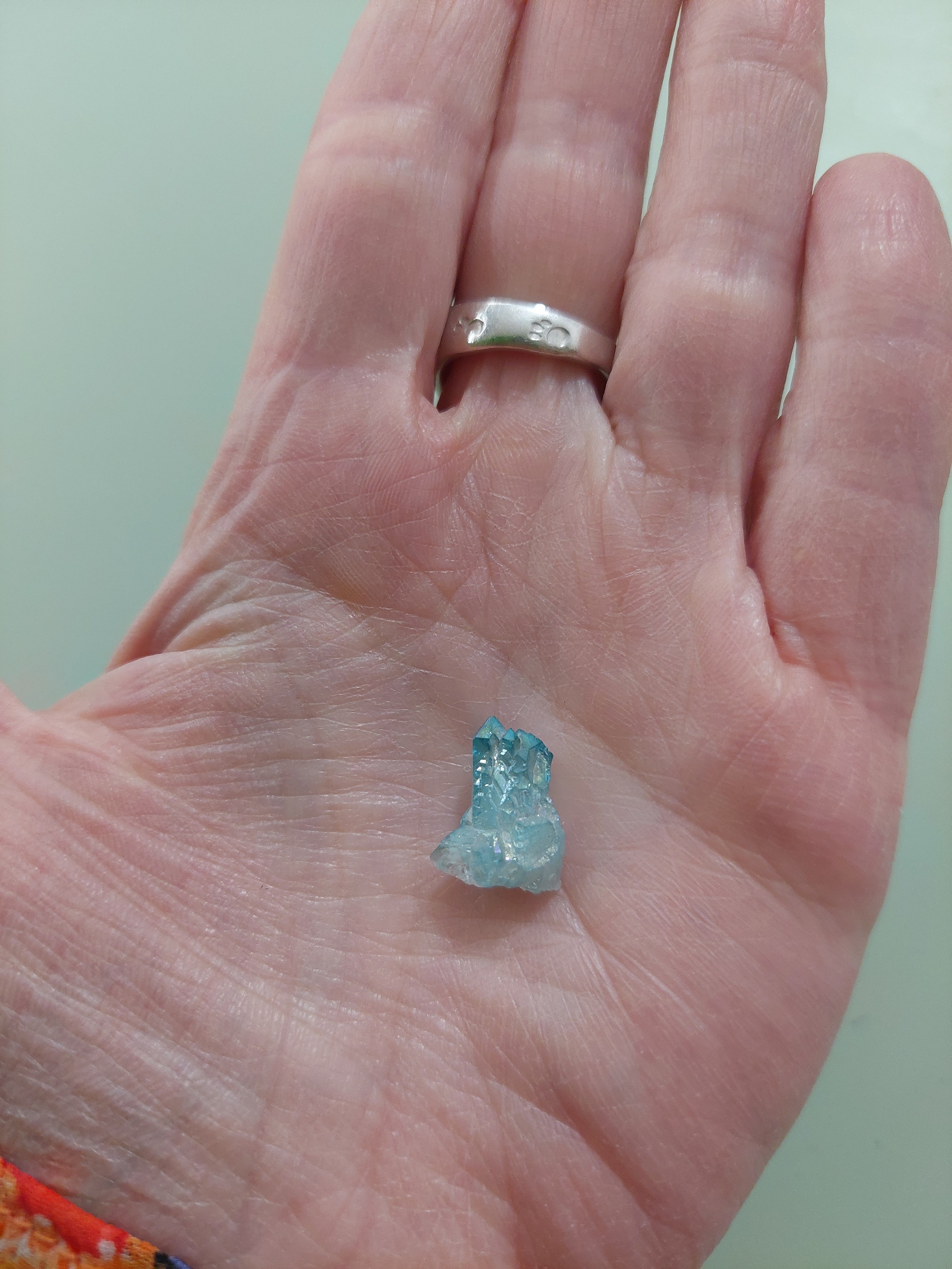Aqua Aura Quartz Cluster