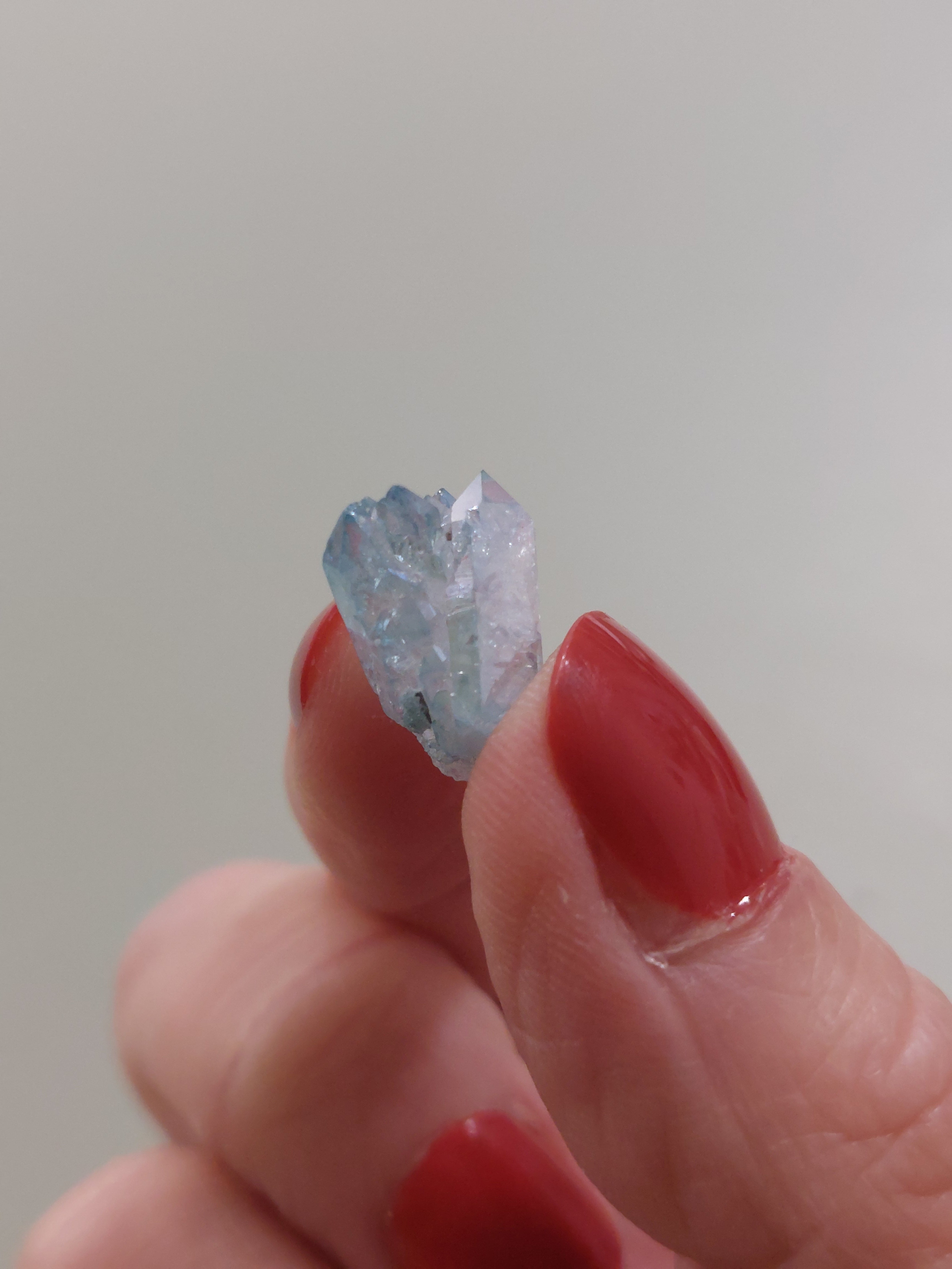 Aqua Aura Quartz Cluster