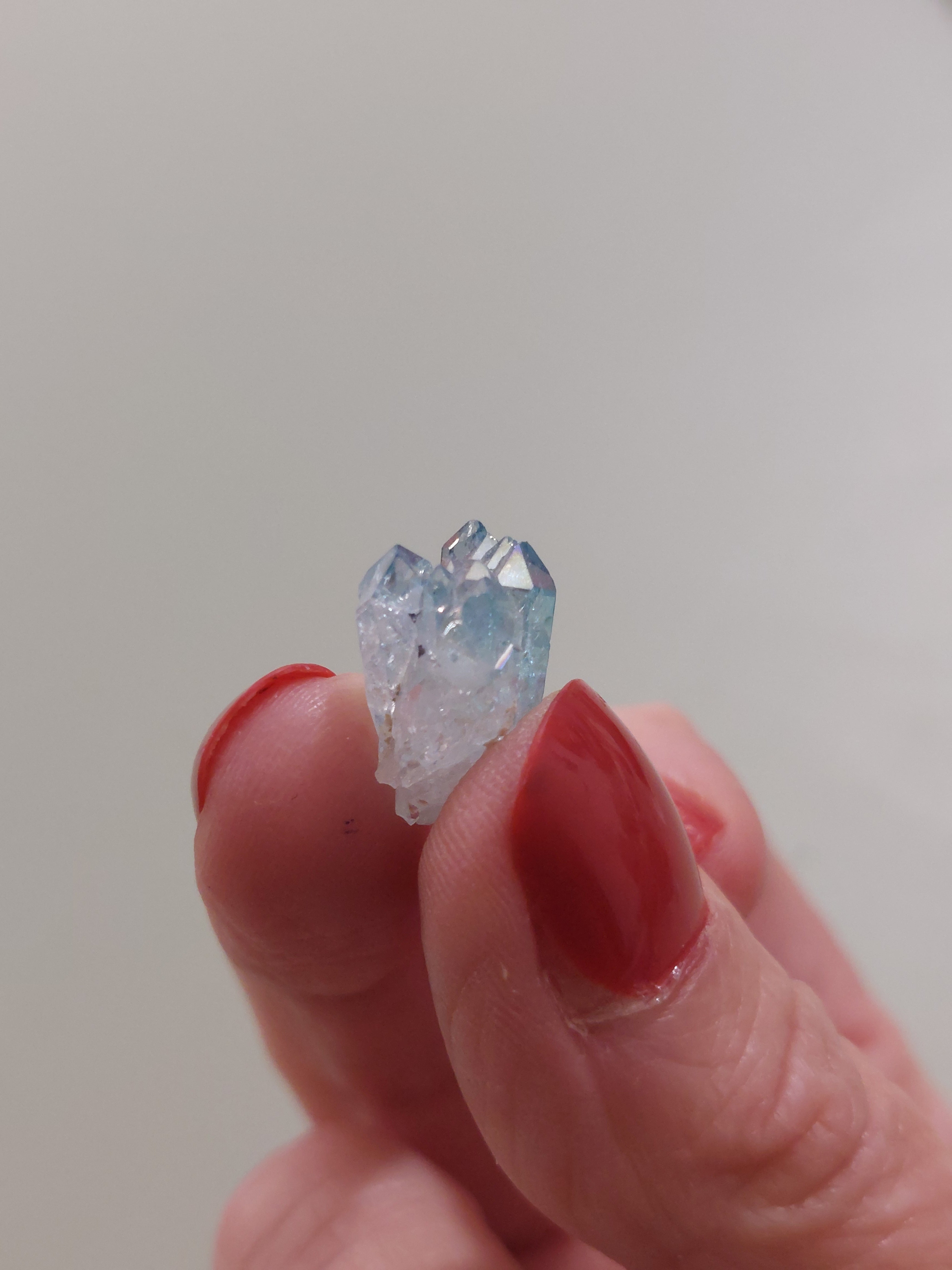Aqua Aura Quartz Cluster