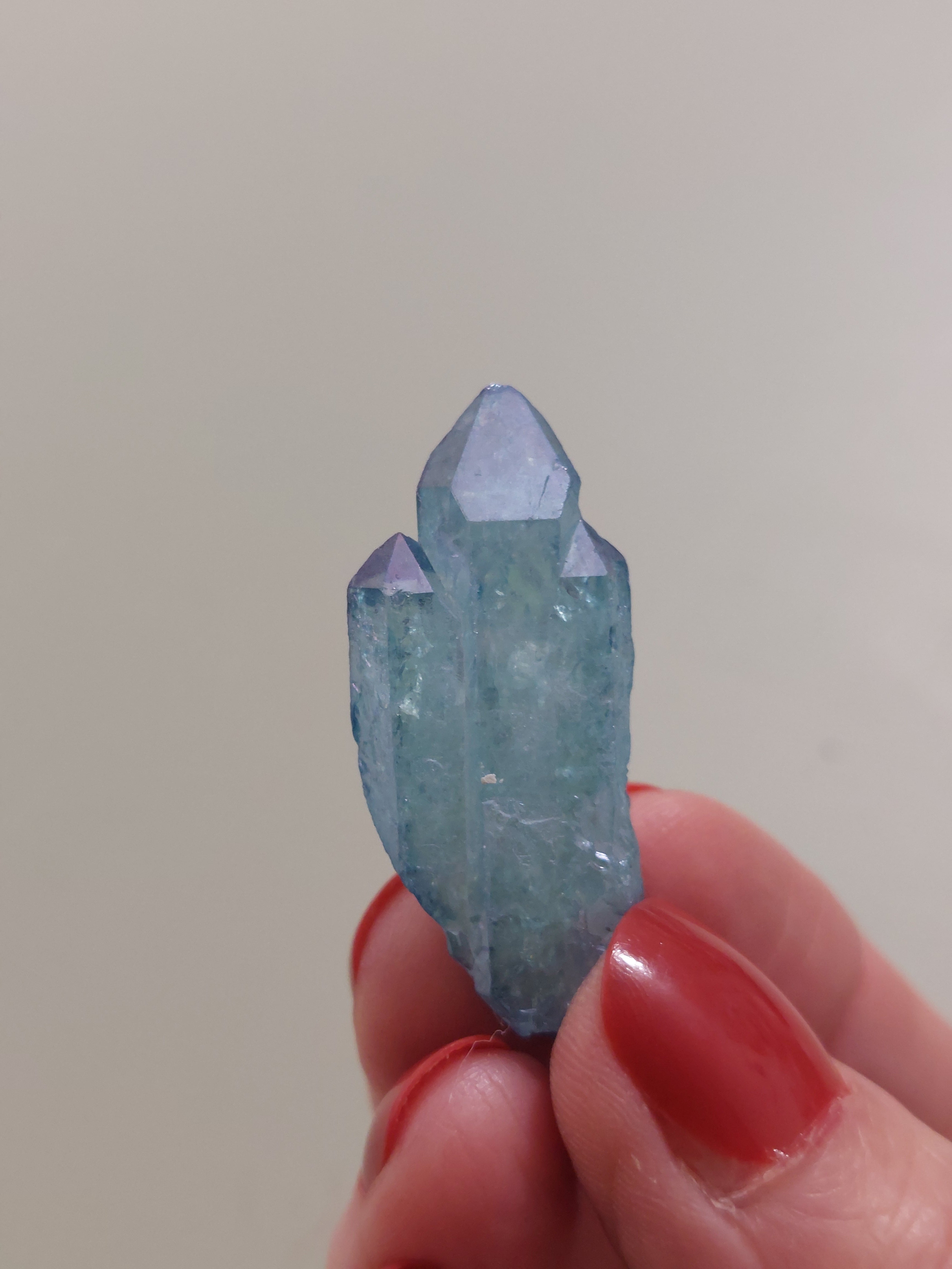 Aqua Aura Quartz Cluster