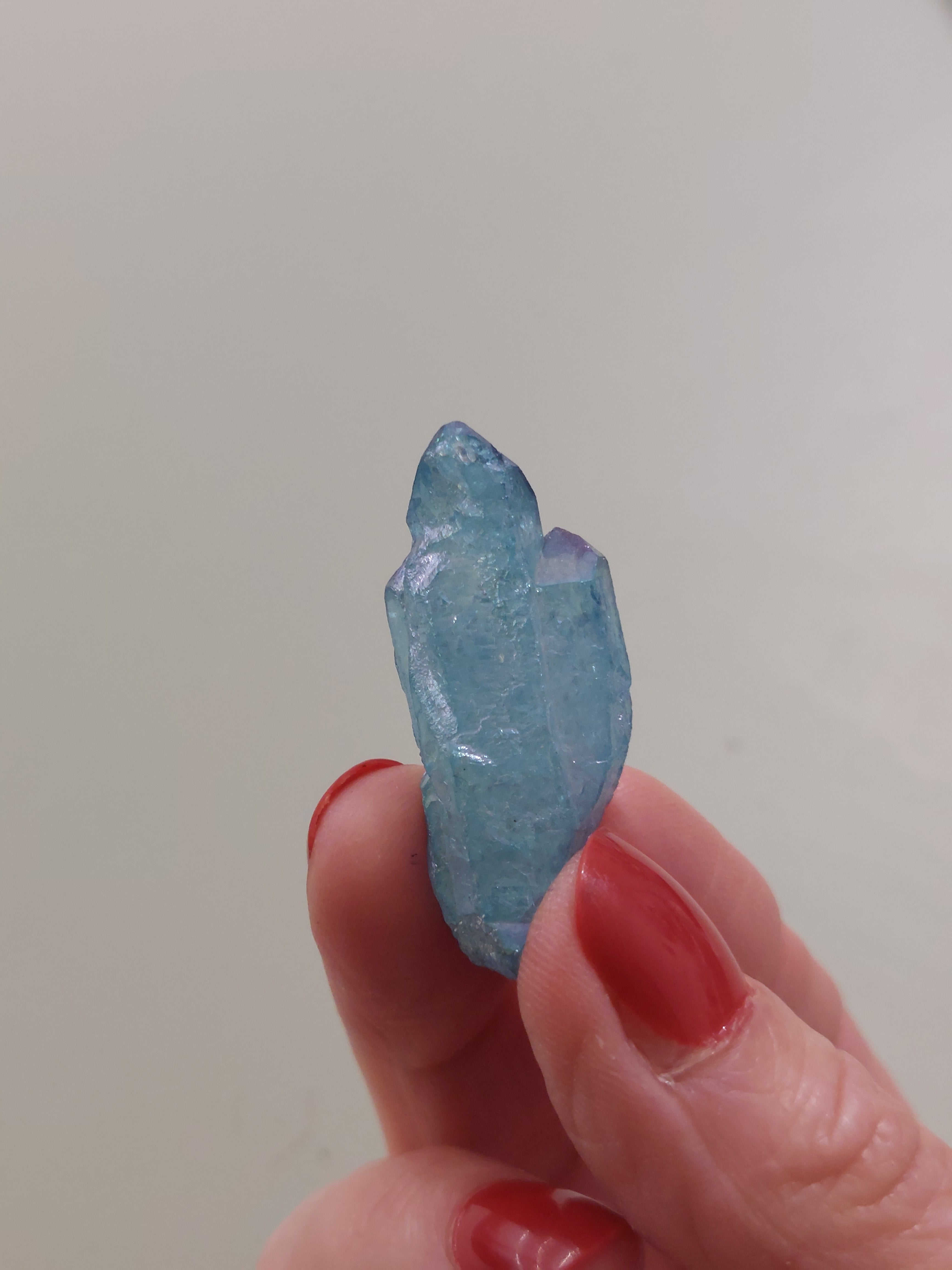 Aqua Aura Quartz Cluster