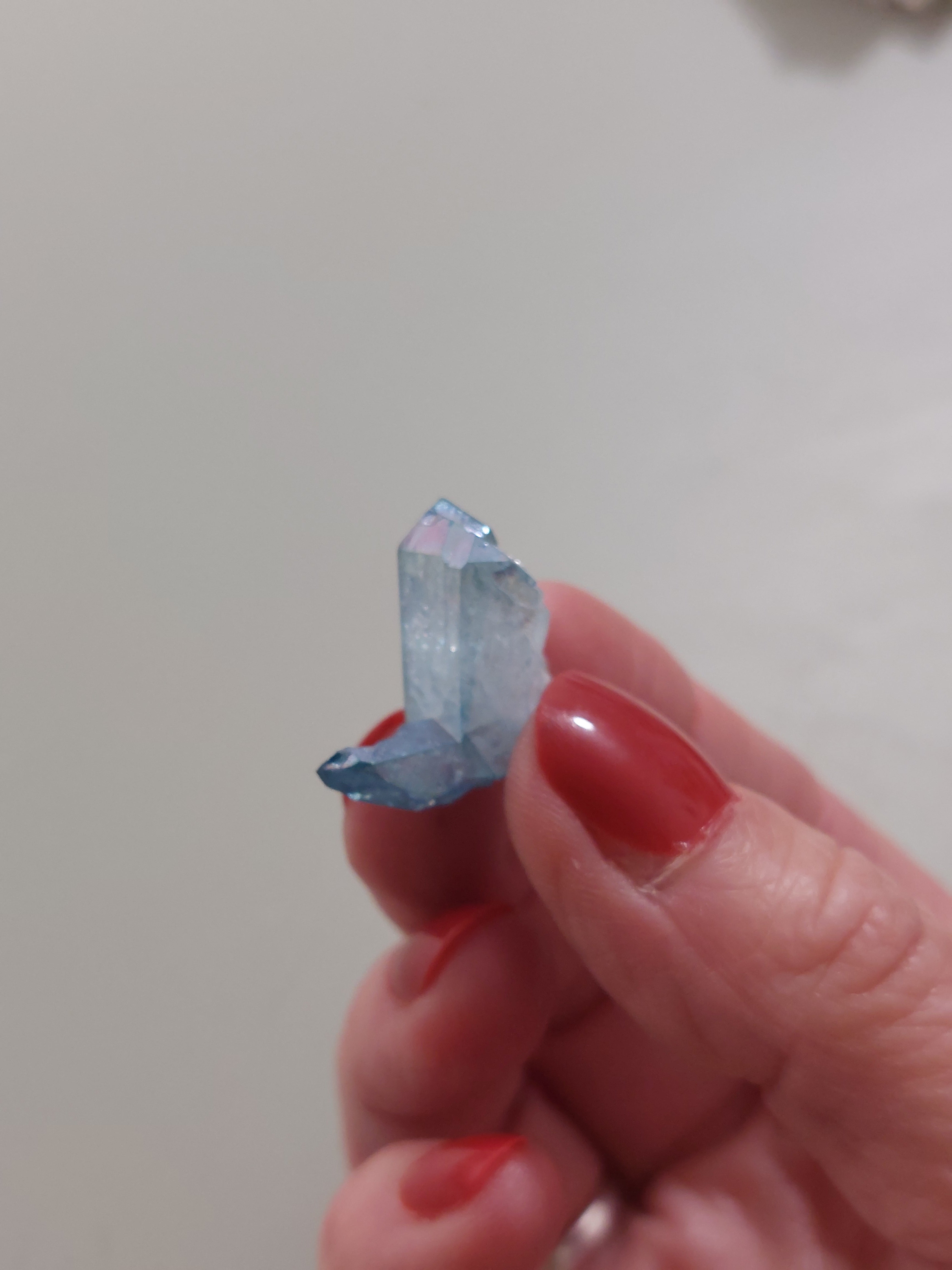 Aqua Aura Quartz Cluster
