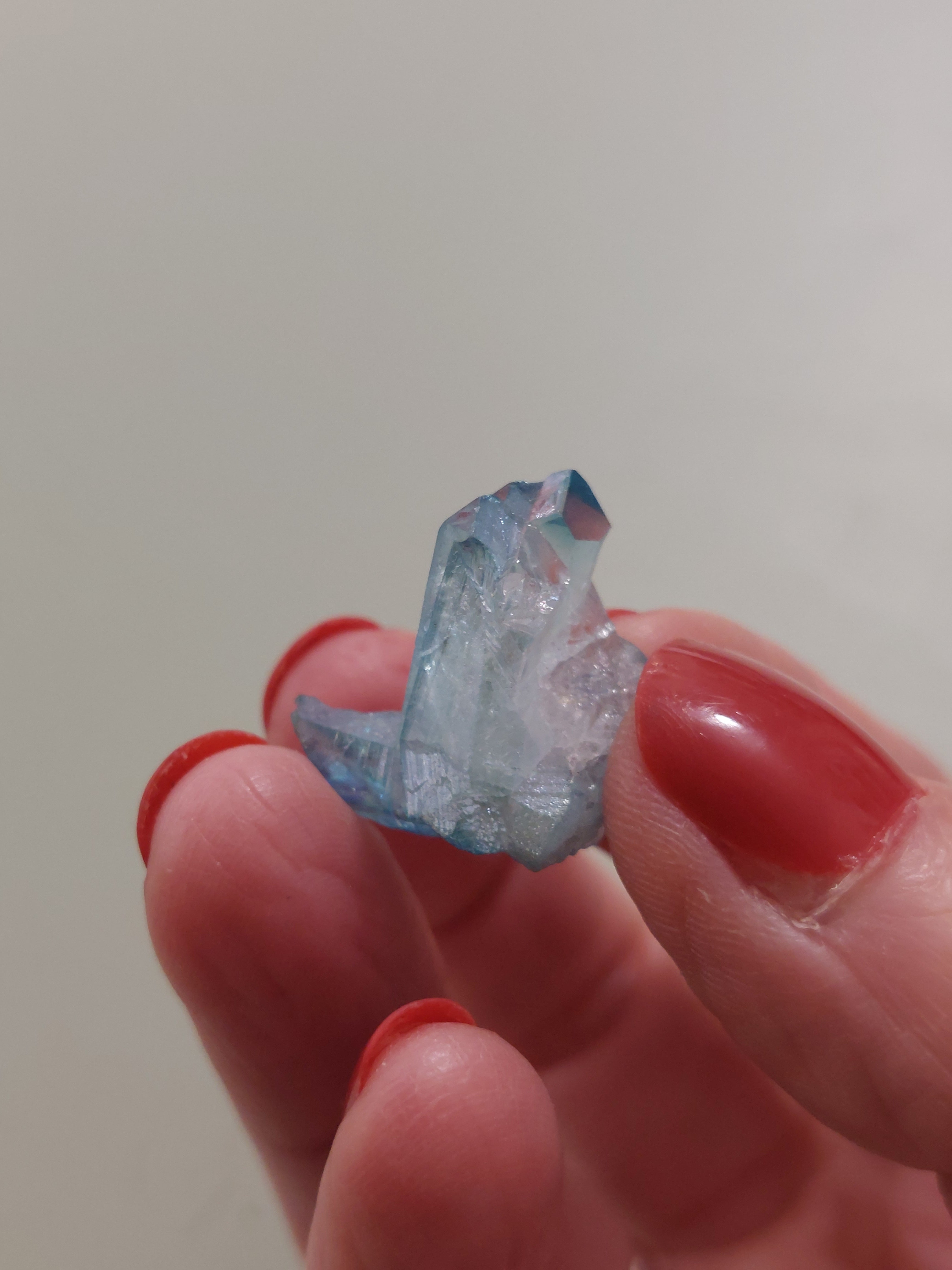Aqua Aura Quartz Cluster