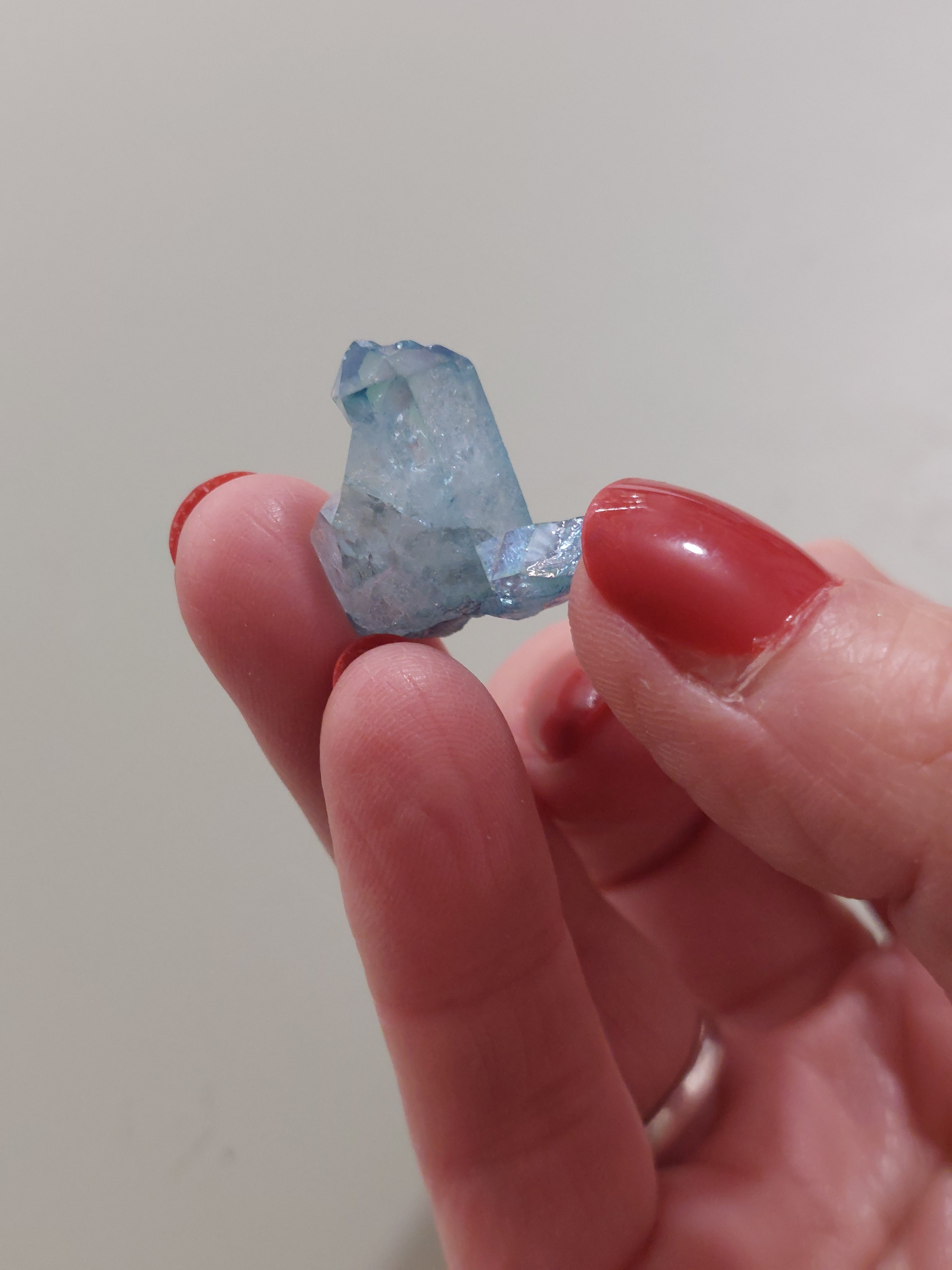 Aqua Aura Quartz Cluster