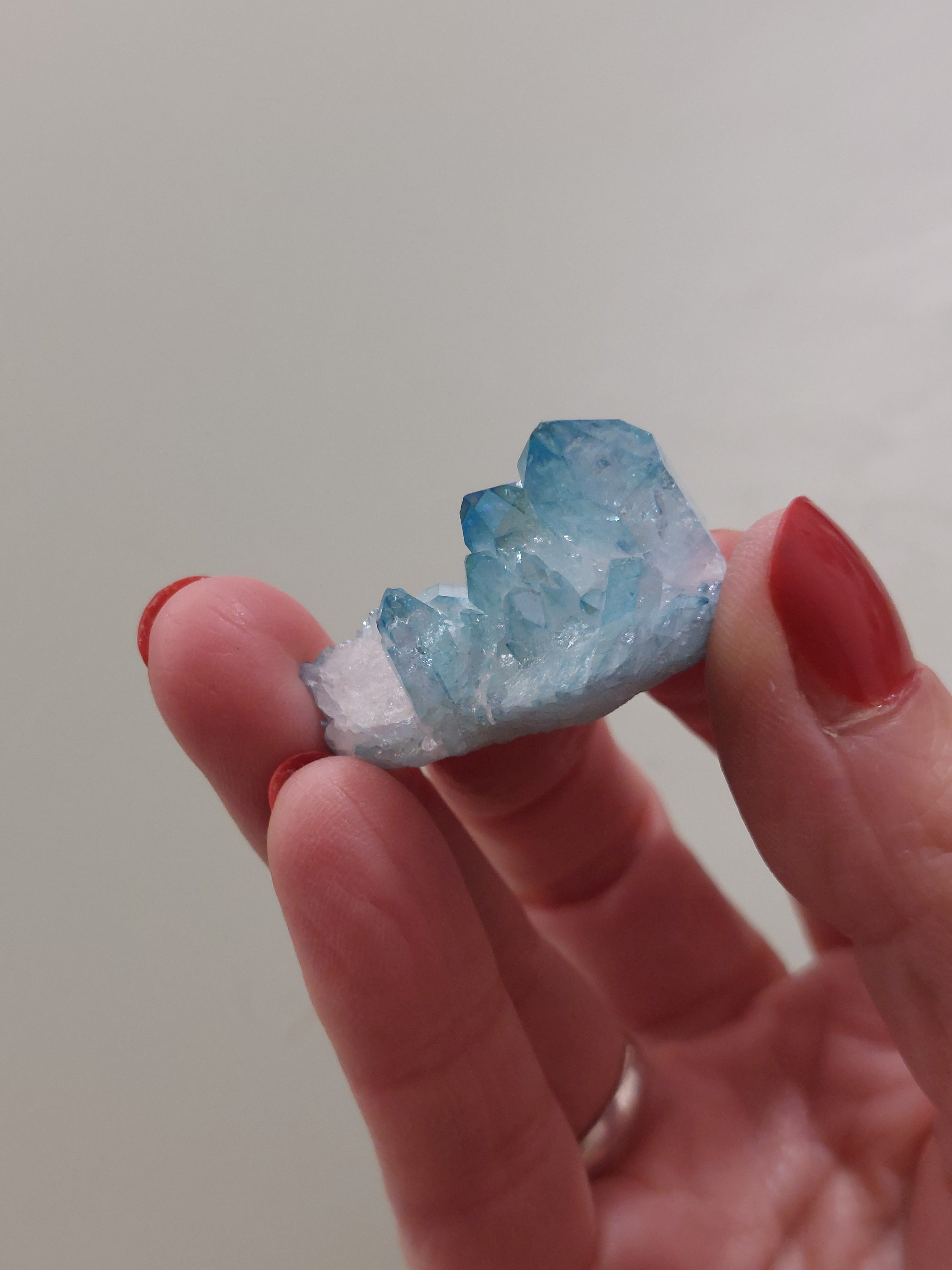 Aqua Aura Quartz Cluster