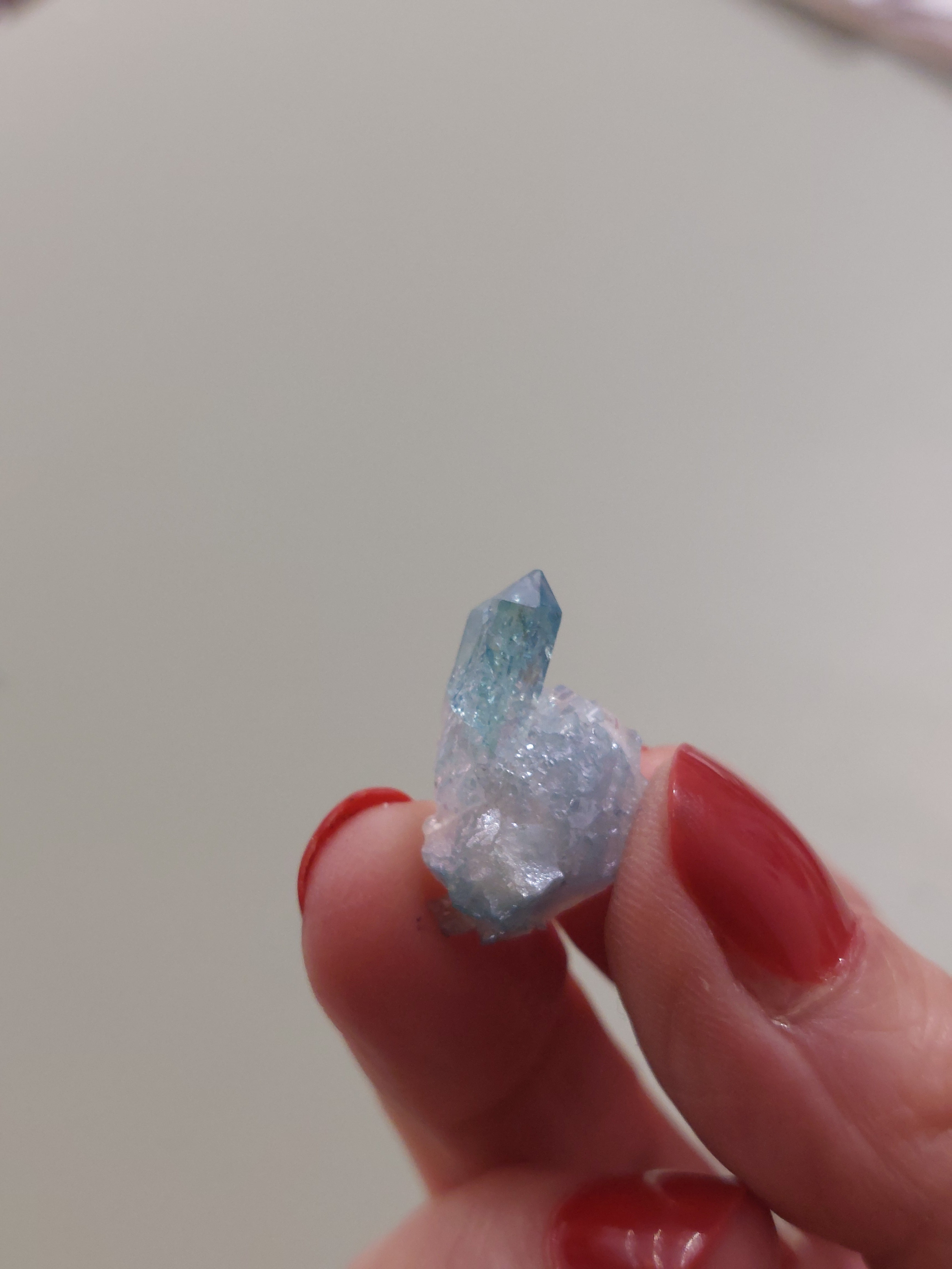 Aqua Aura Quartz Cluster