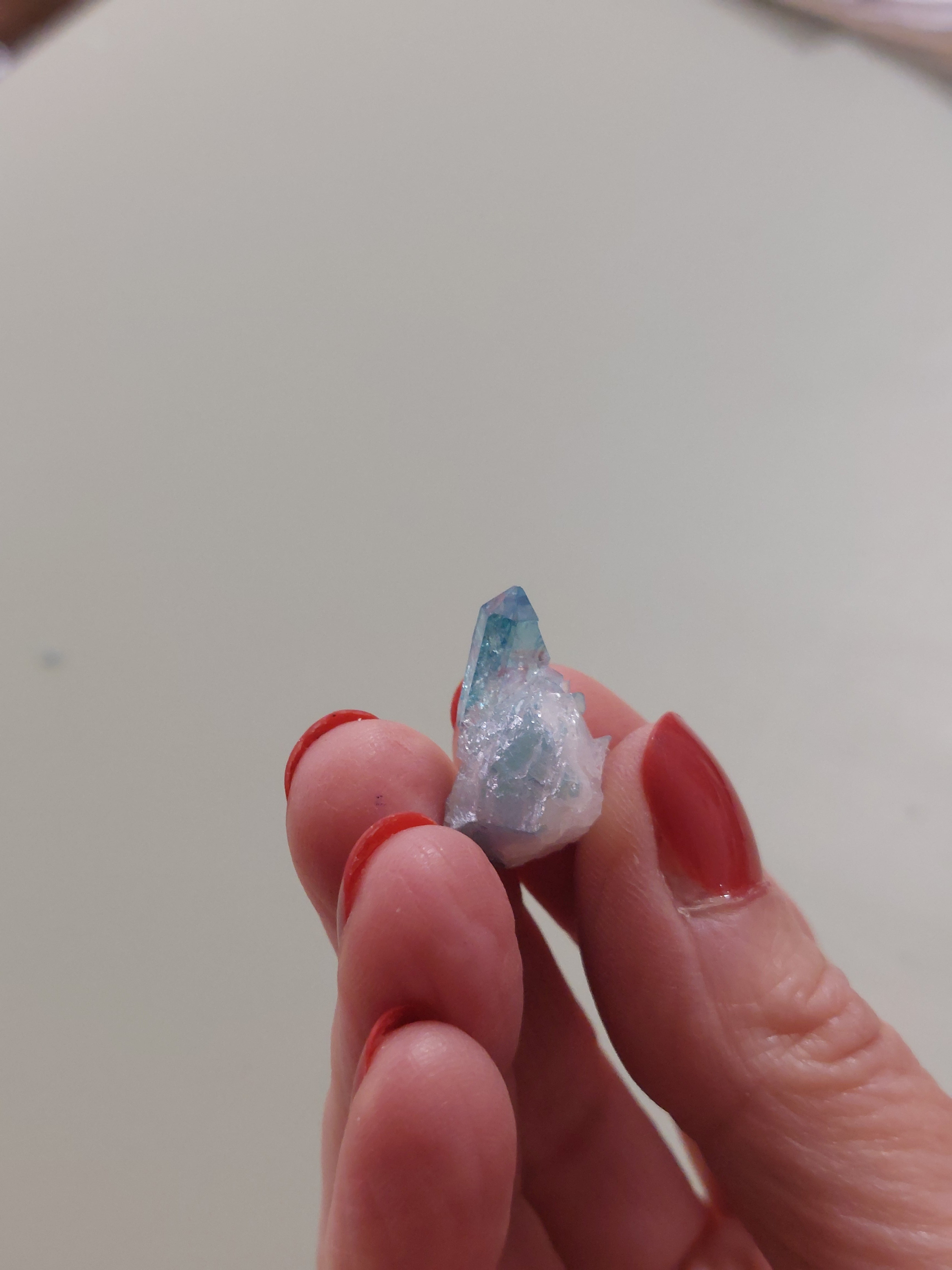 Aqua Aura Quartz Cluster