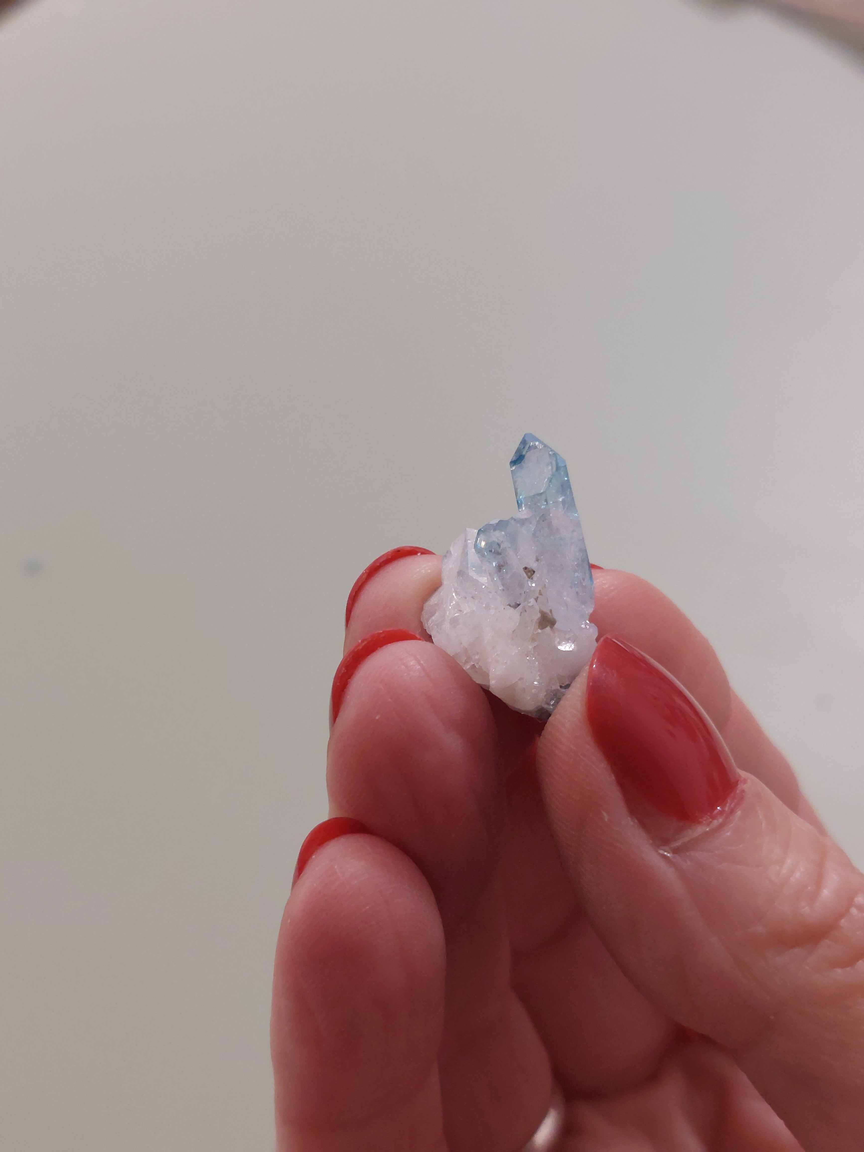Aqua Aura Quartz Cluster