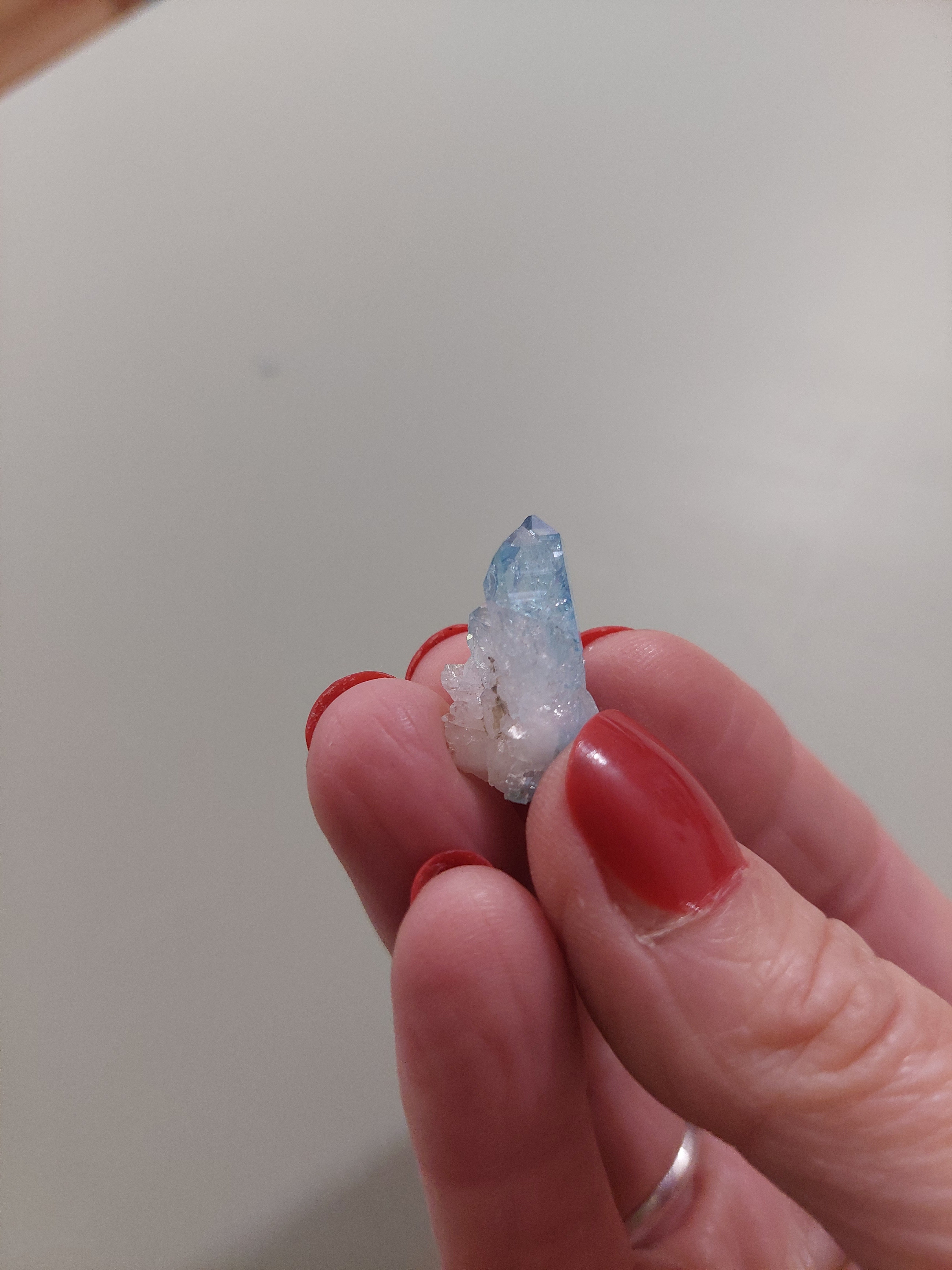 Aqua Aura Quartz Cluster
