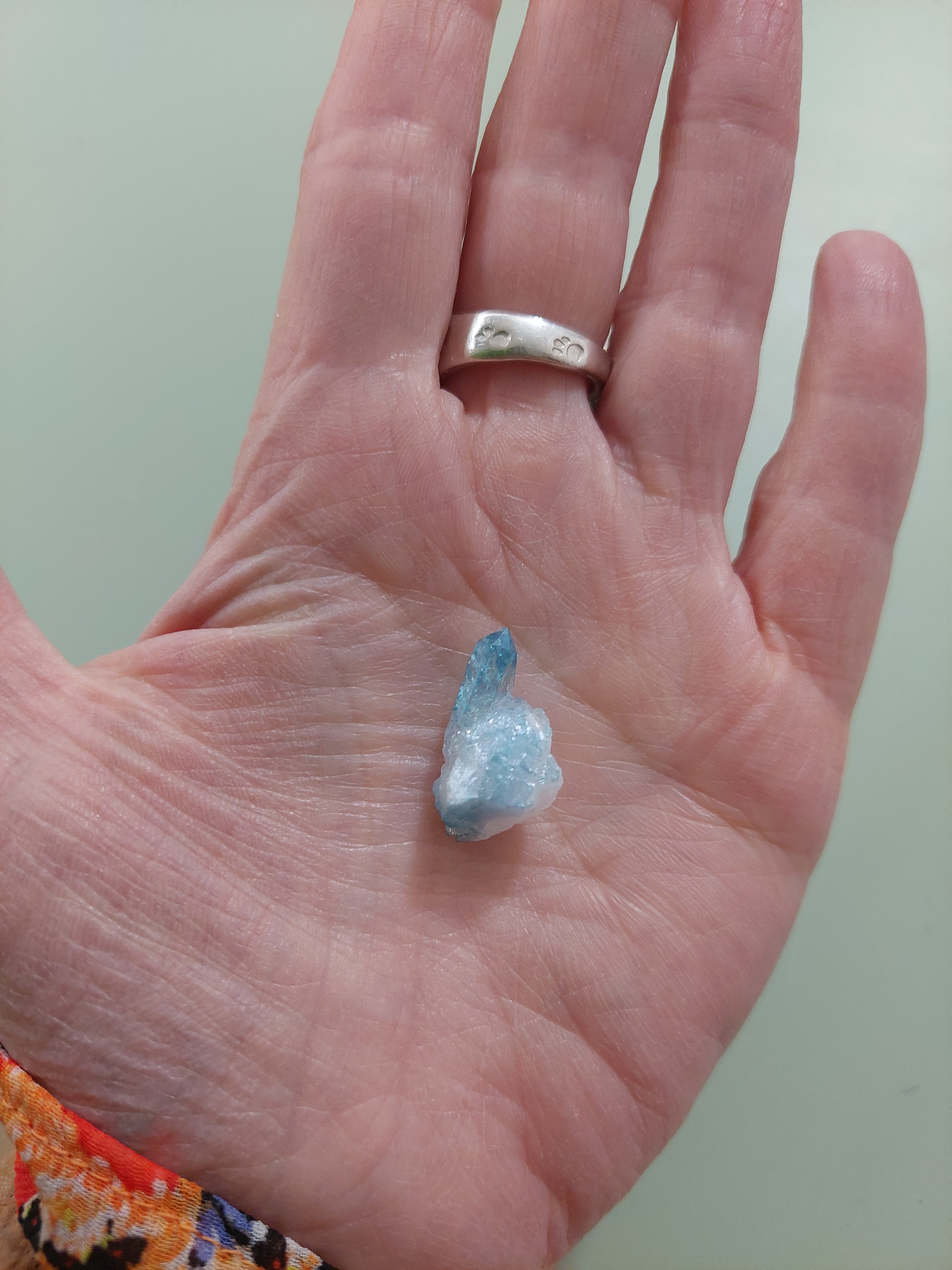 Aqua Aura Quartz Cluster