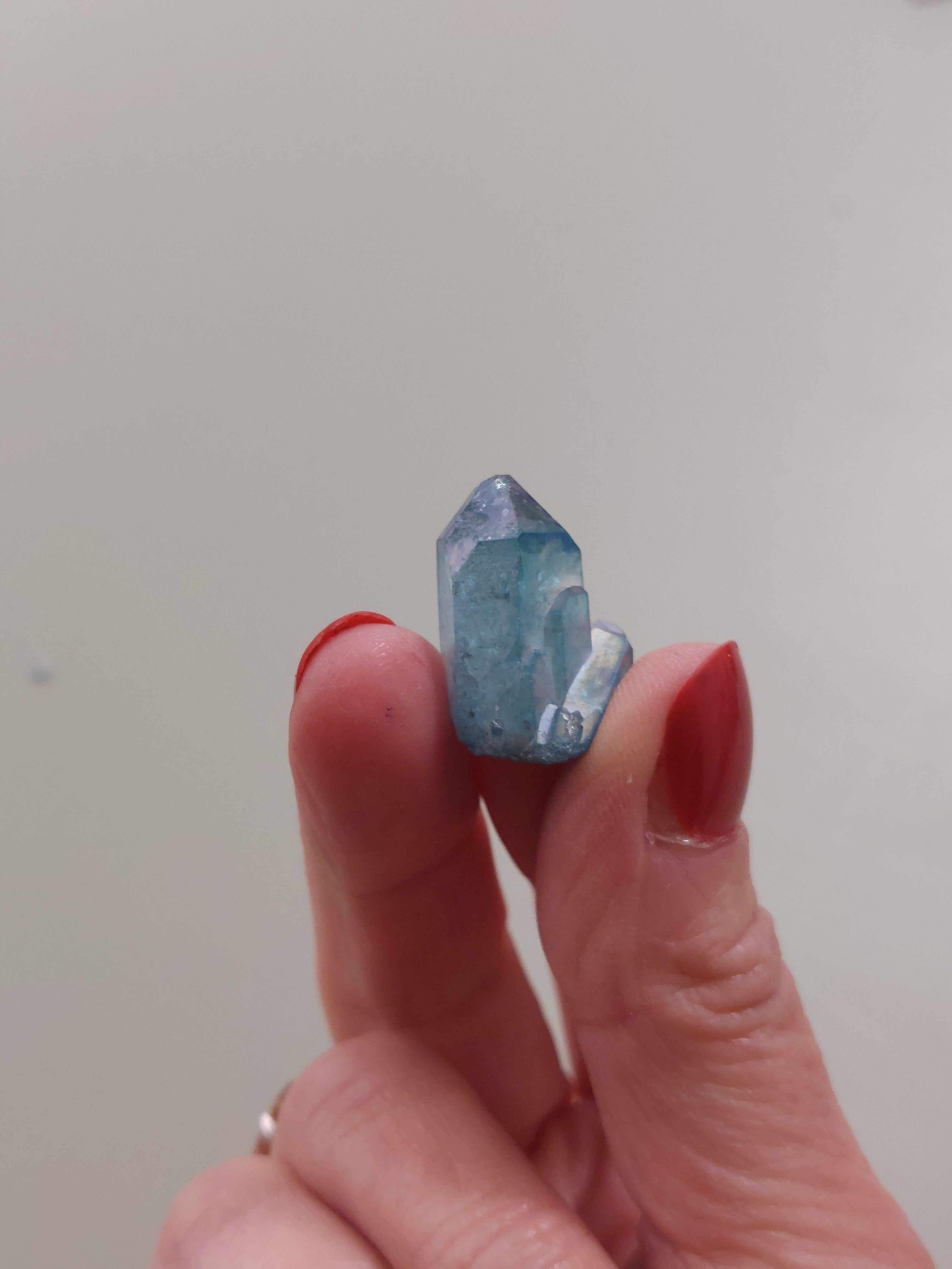 Aqua Aura Quartz Cluster
