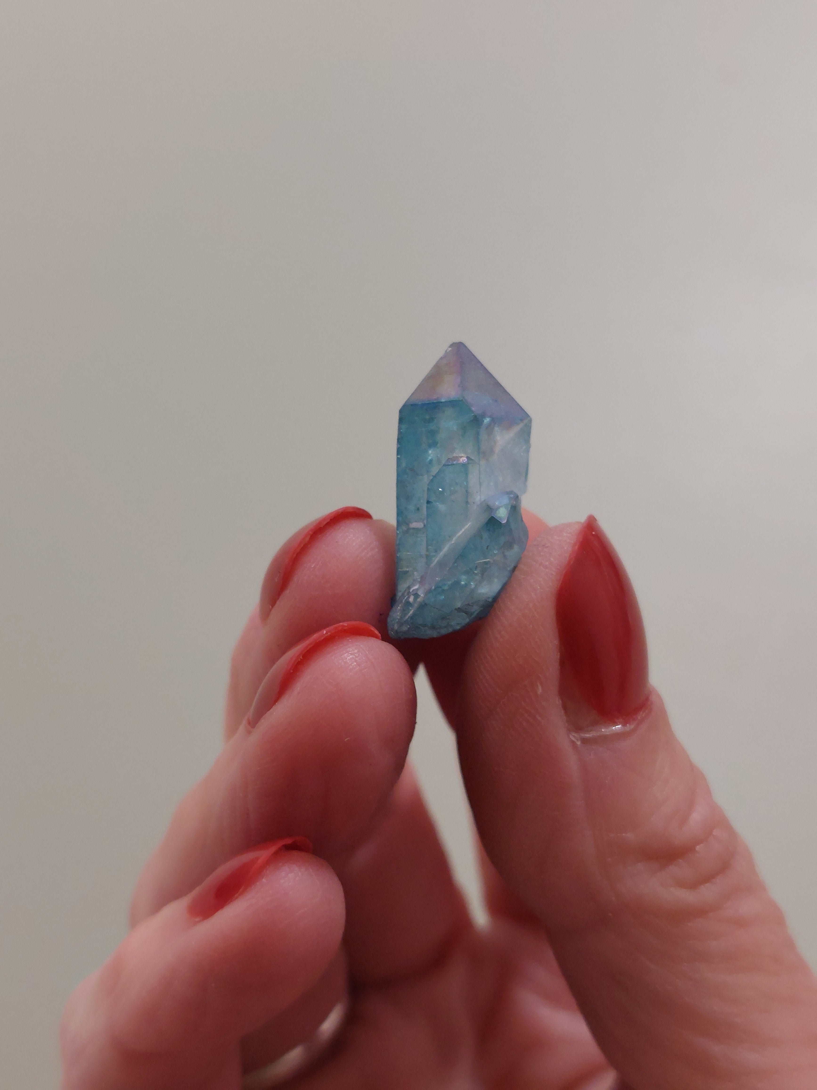 Aqua Aura Quartz Cluster