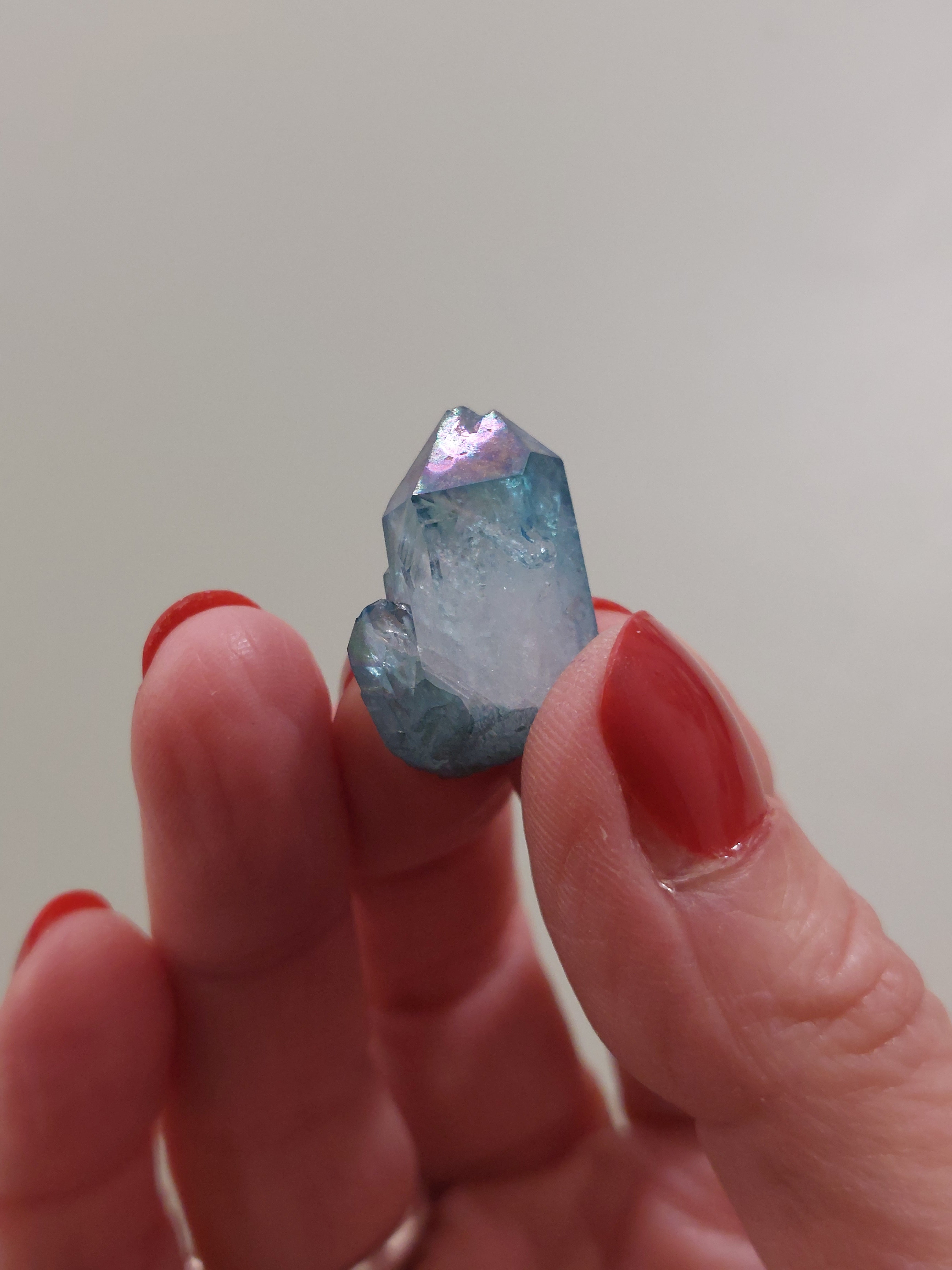 Aqua Aura Quartz Cluster