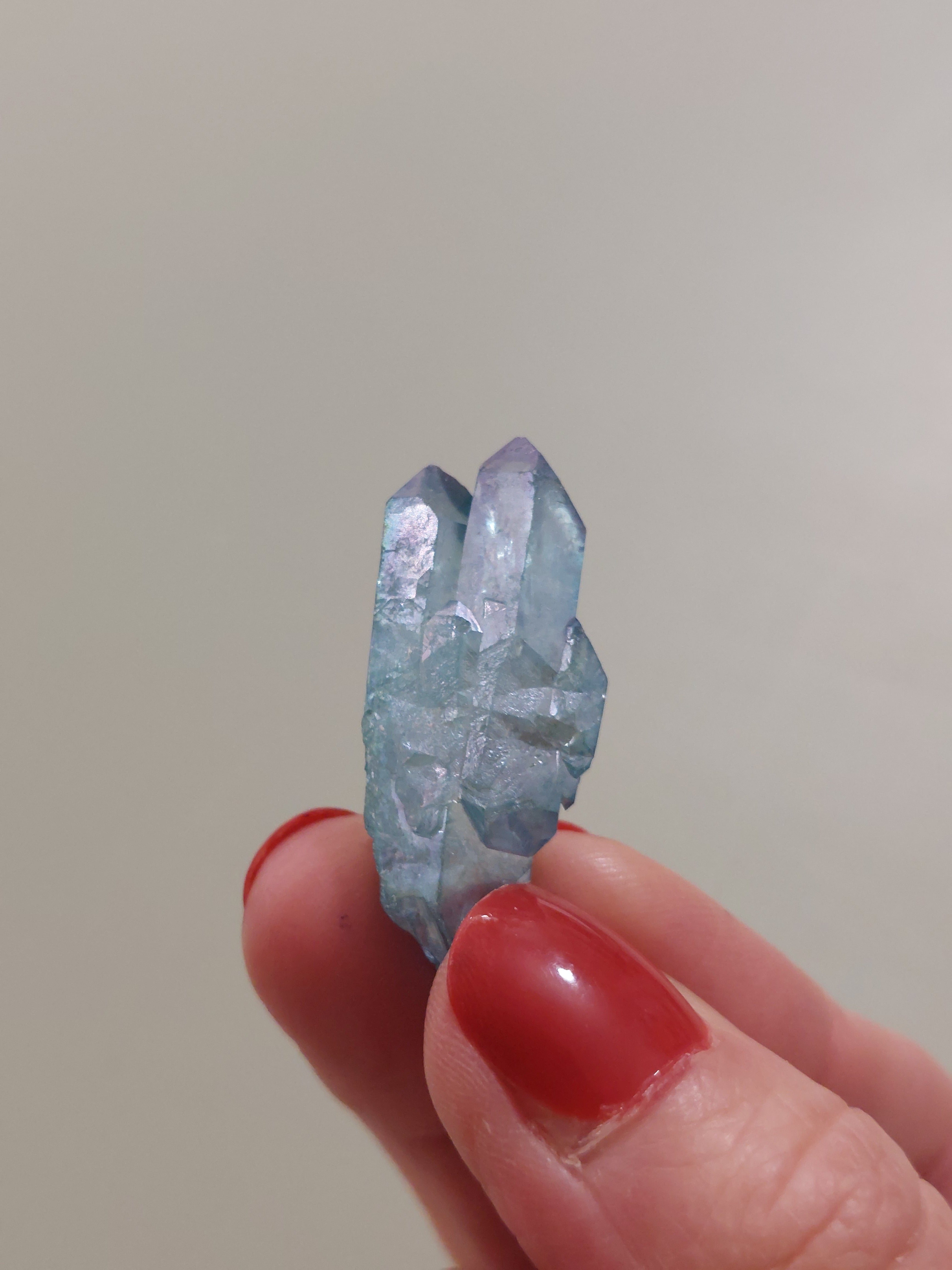 Aqua Aura Quartz Cluster
