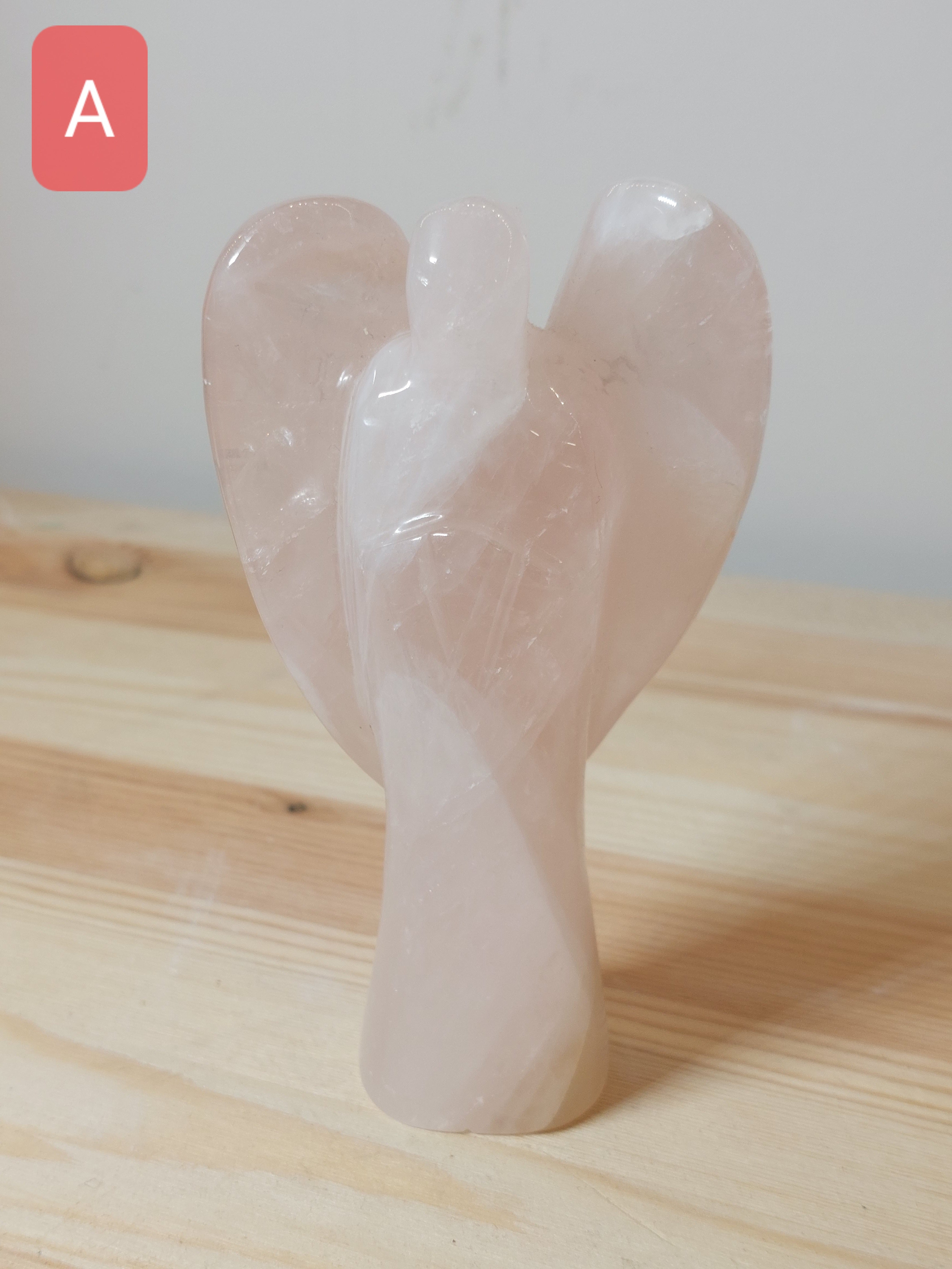 Rose Quartz Angel - 12cm
