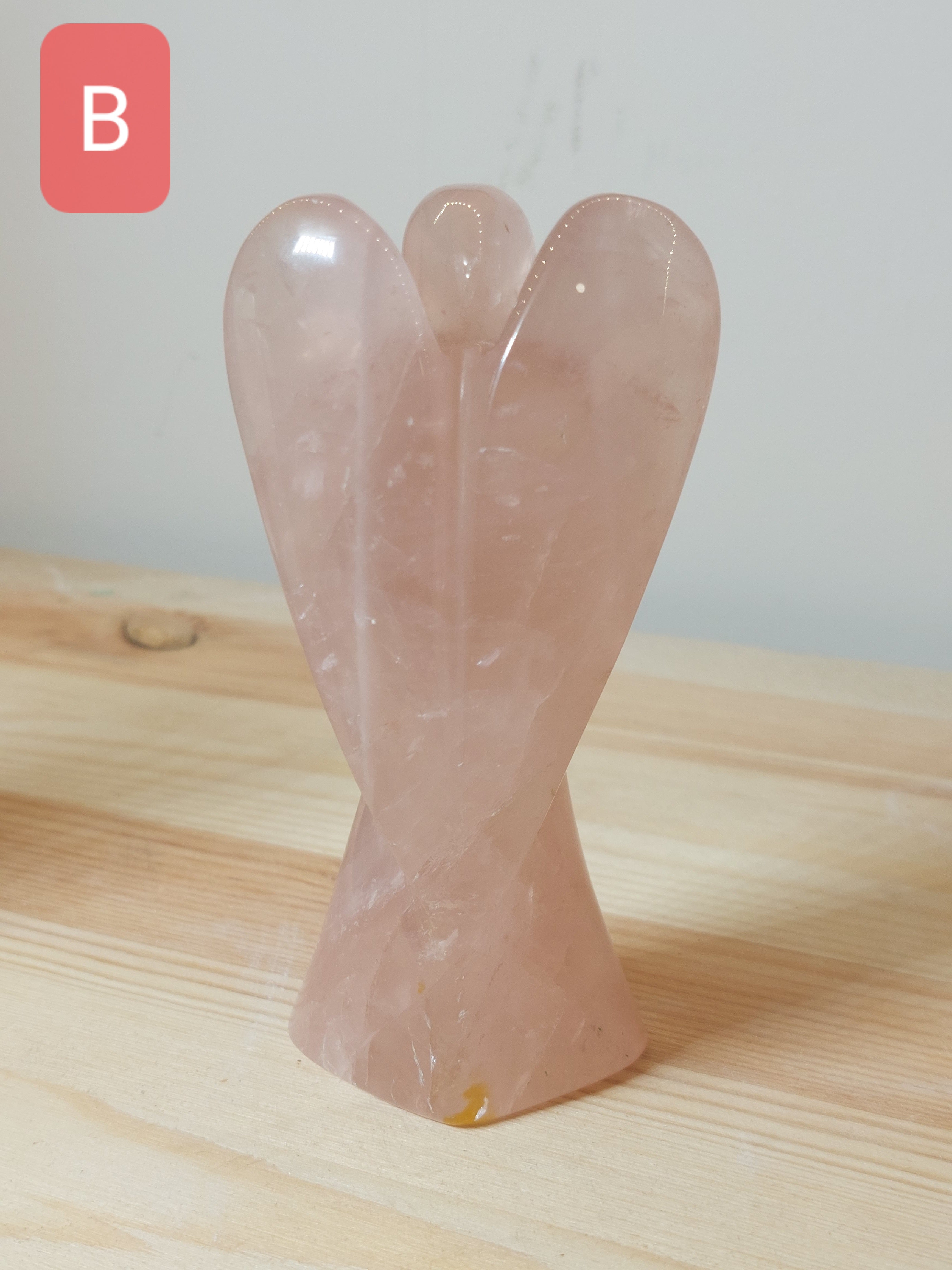 Rose Quartz Angel - 12cm