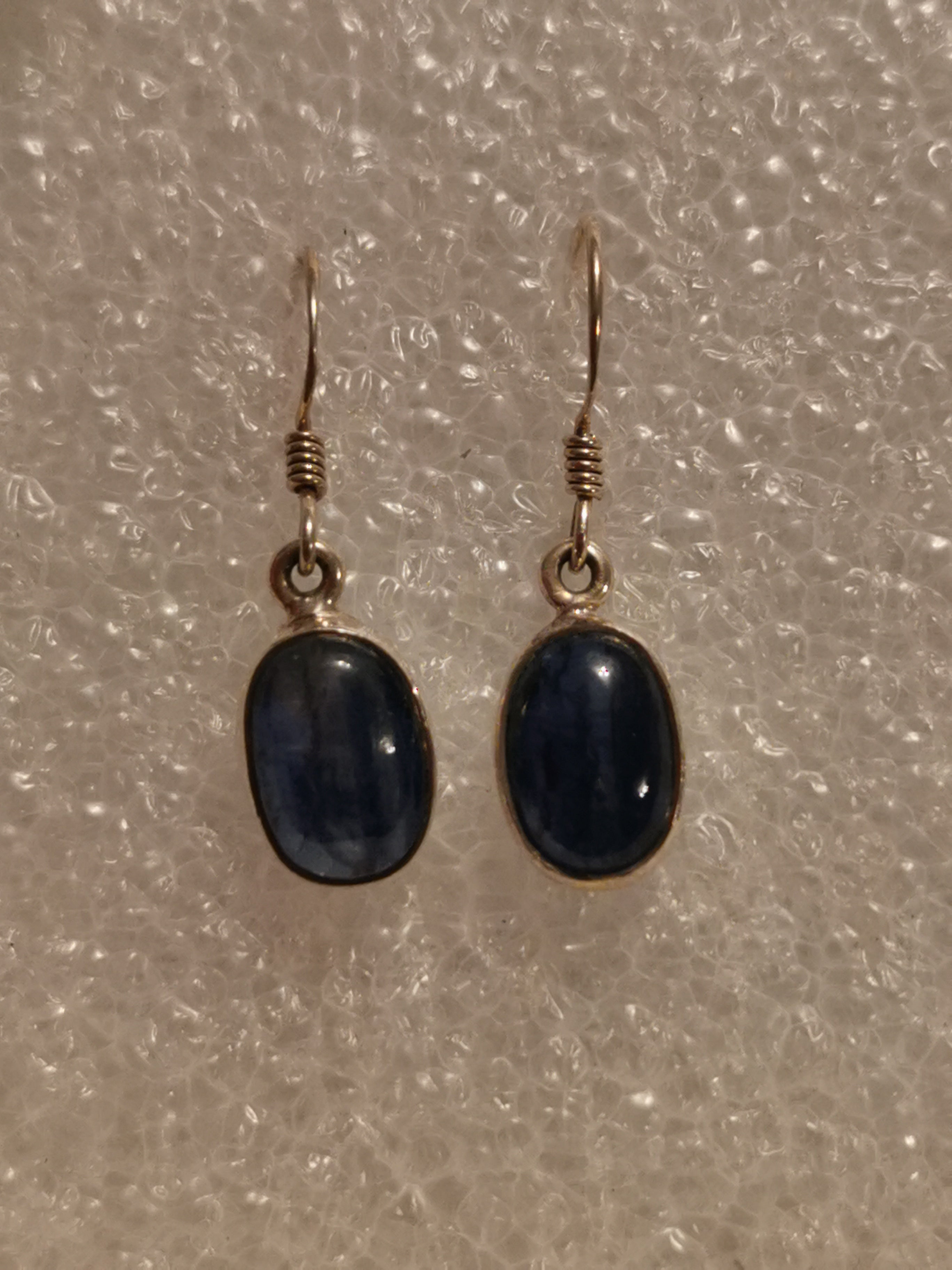 Kyanite Small Oval Drop Earrings