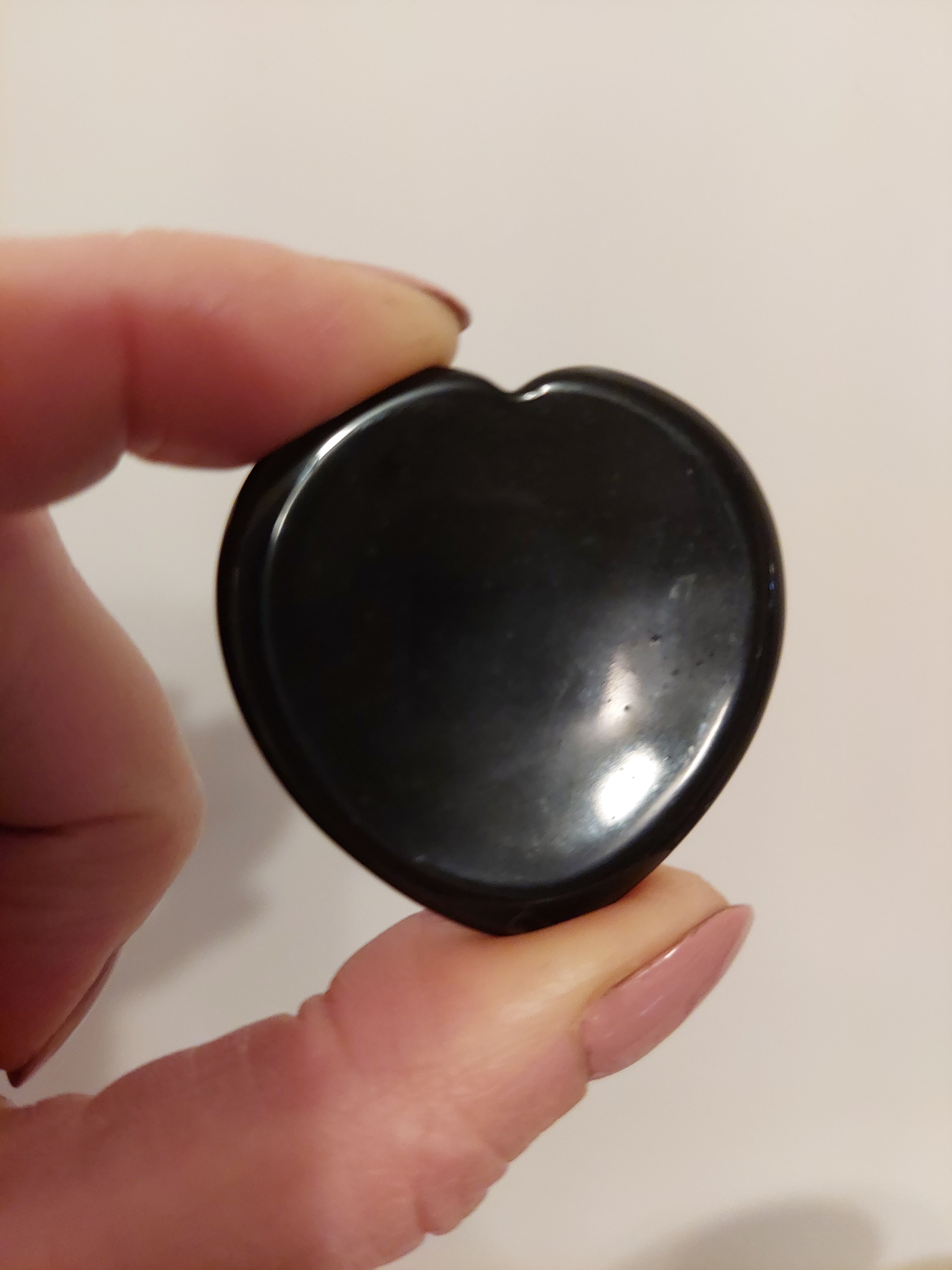 Obsidian Heart Shaped Thumb Stone