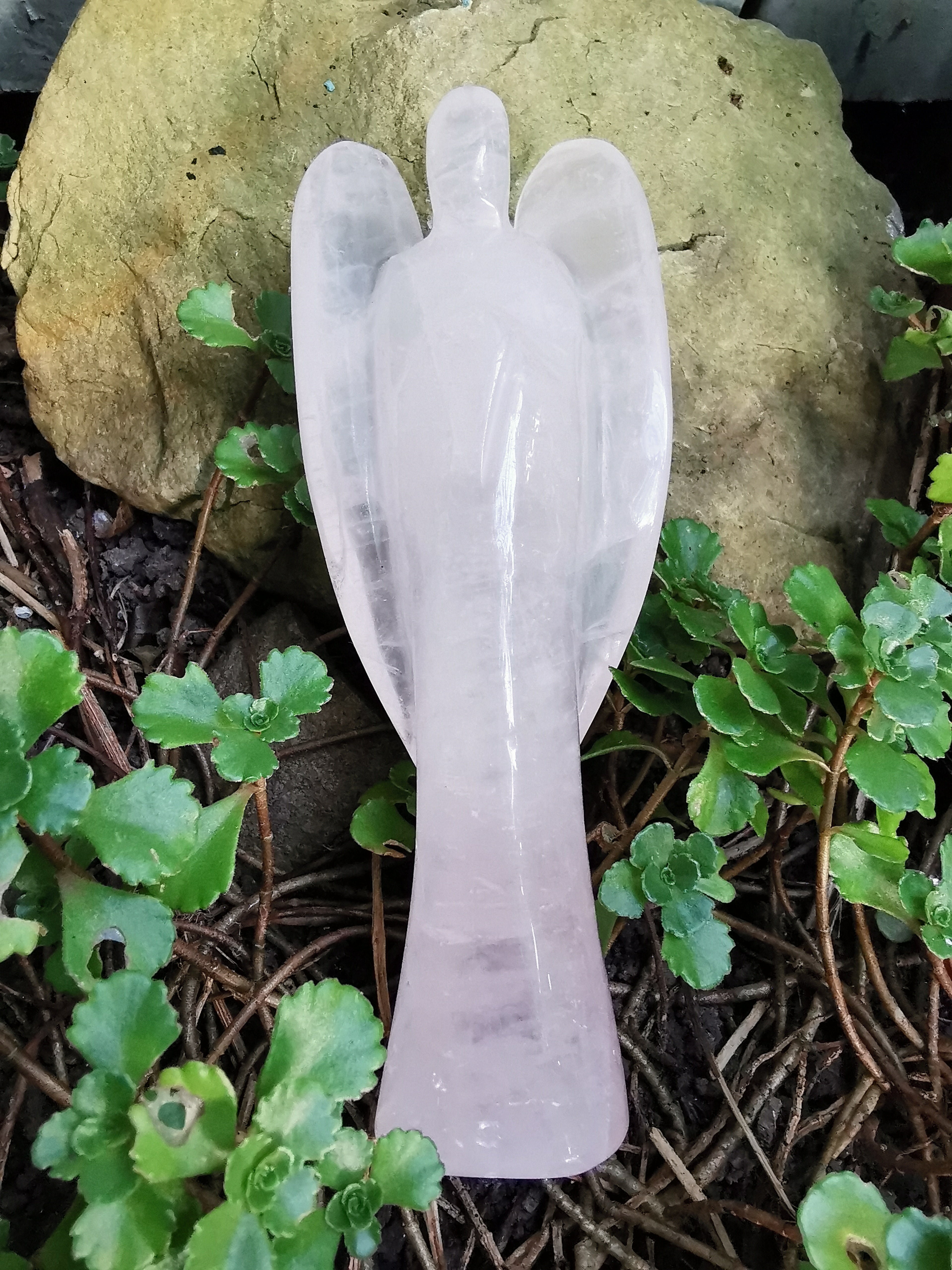 Rose Quartz Angel - 14cm