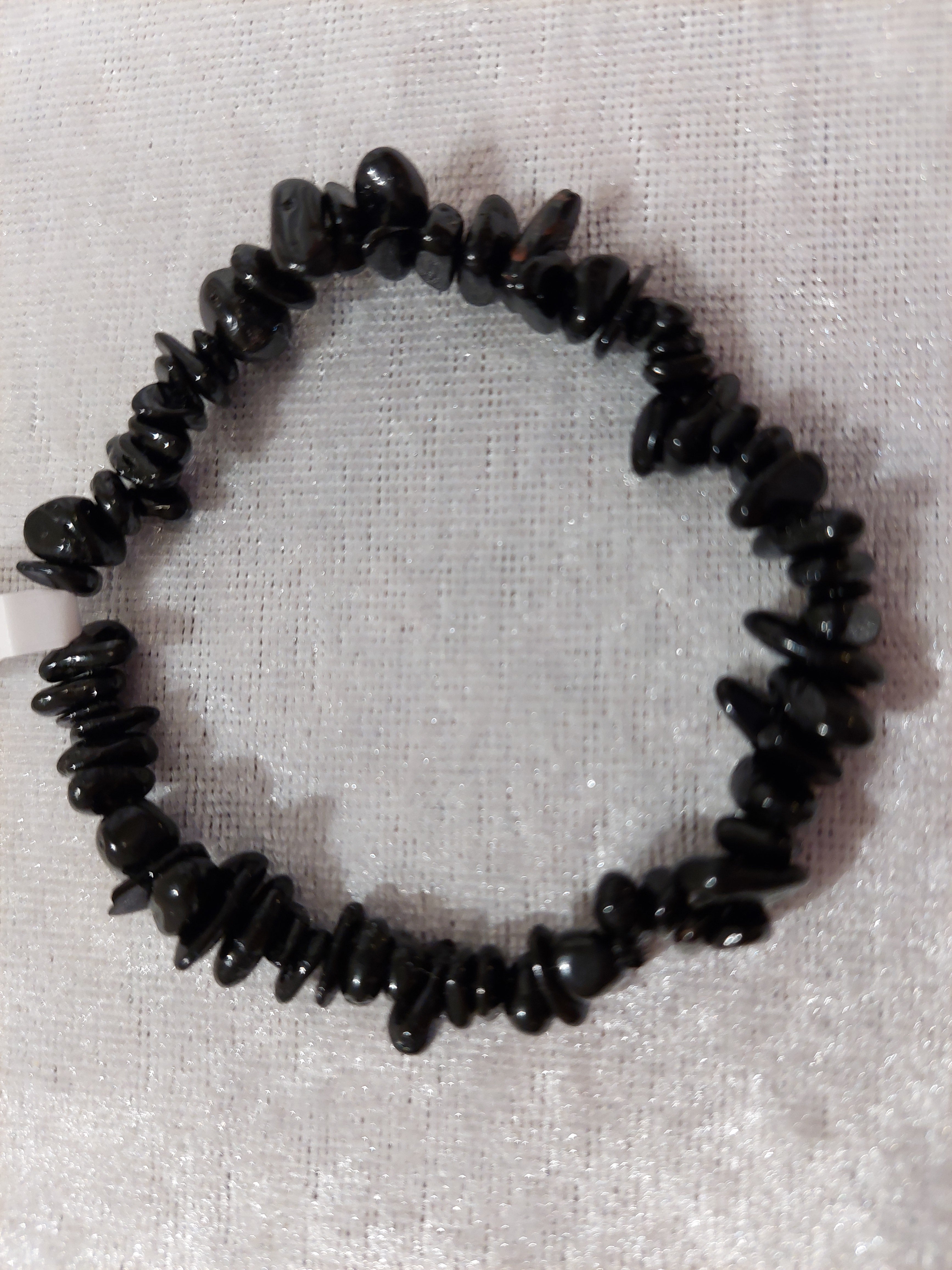 Black Tourmaline Chip Bead Bracelet