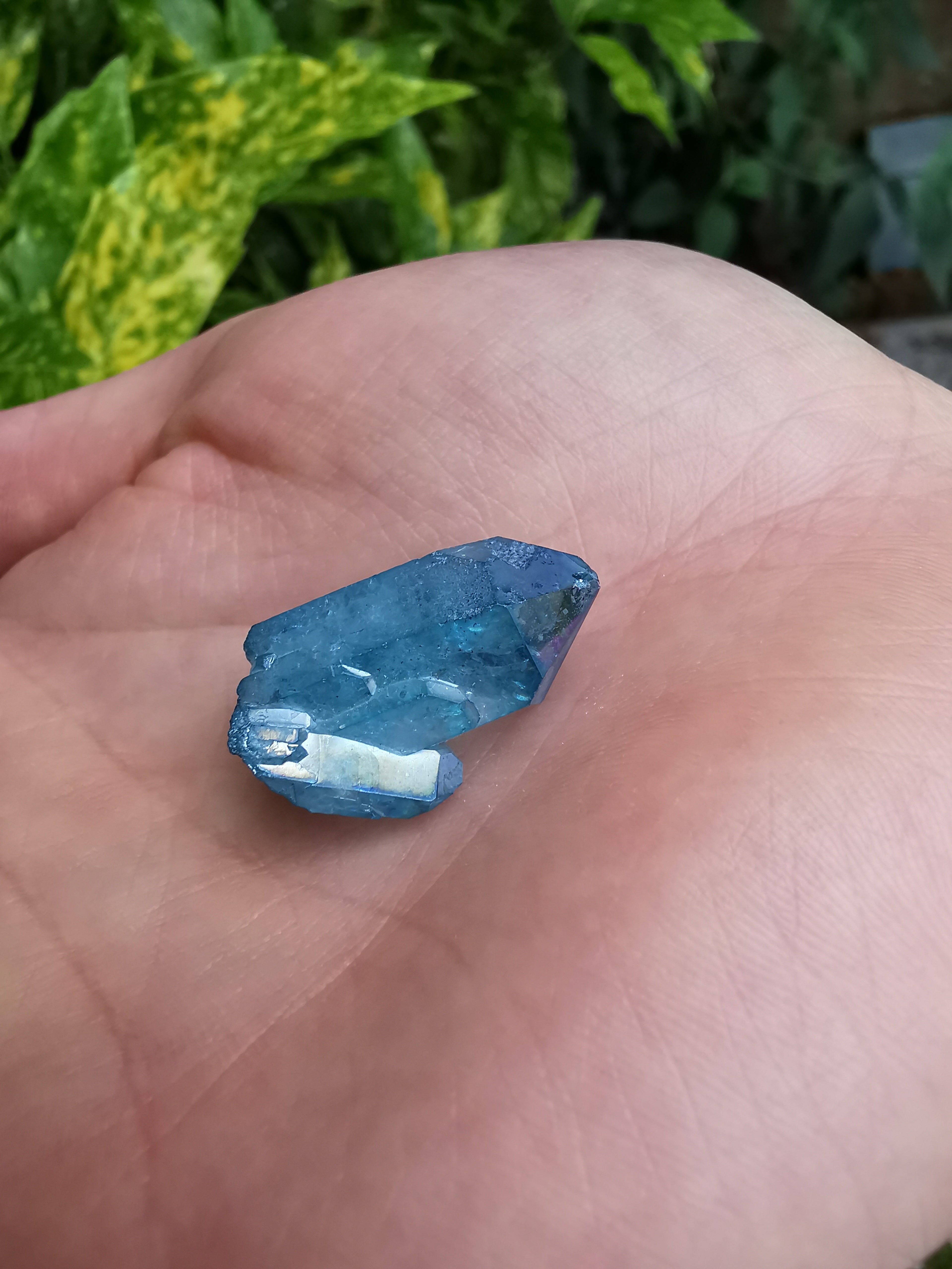 Aqua Aura Quartz Cluster