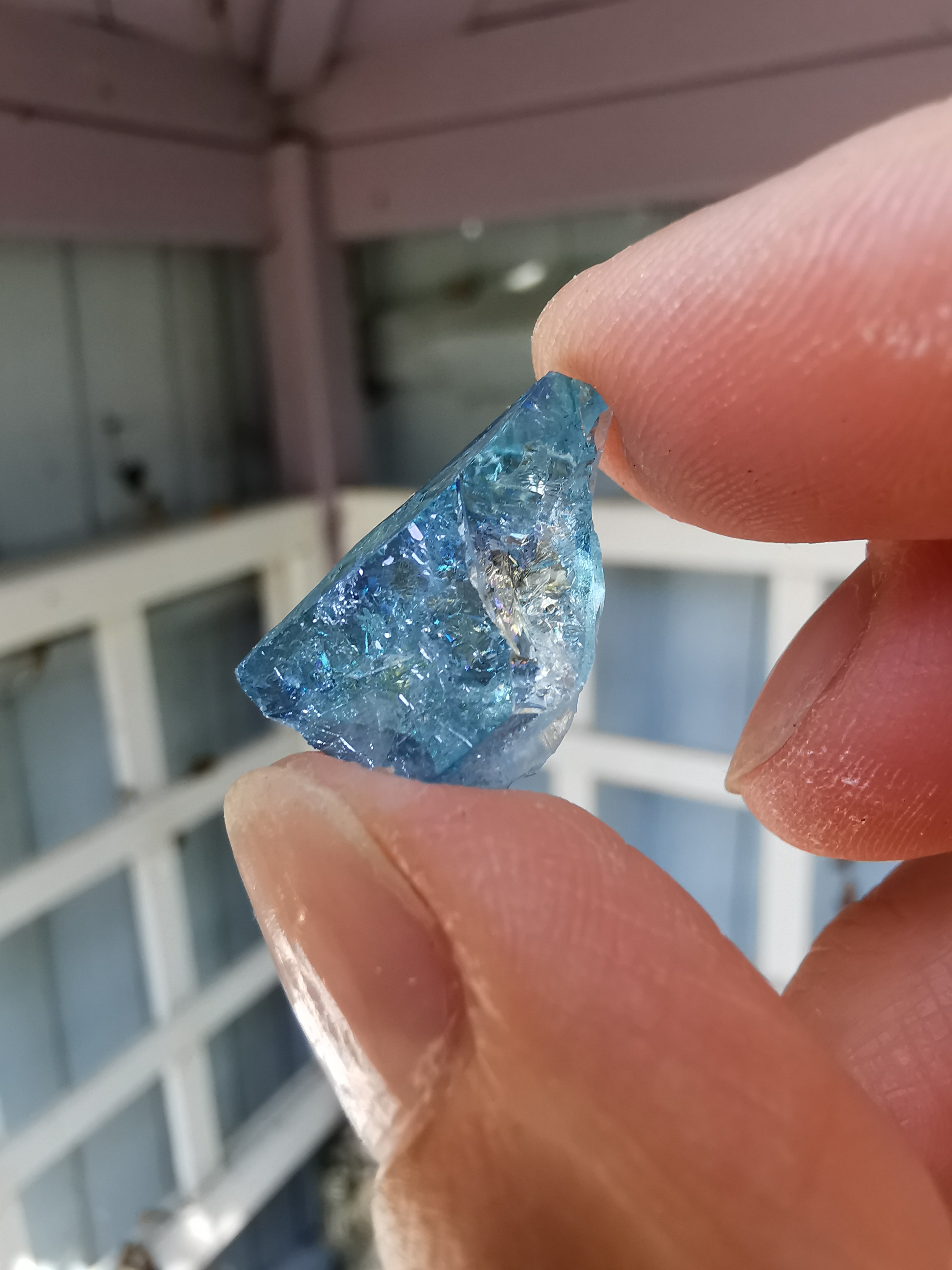 Aqua Aura Quartz Cluster